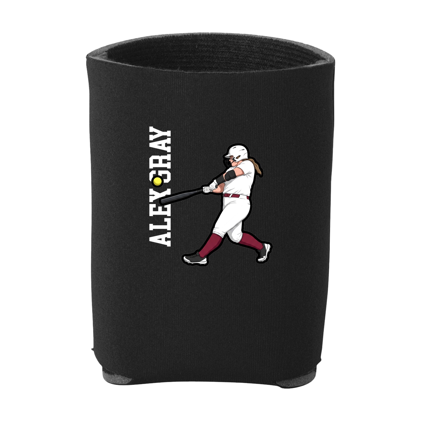 Can Holder — Name Vertical in Black