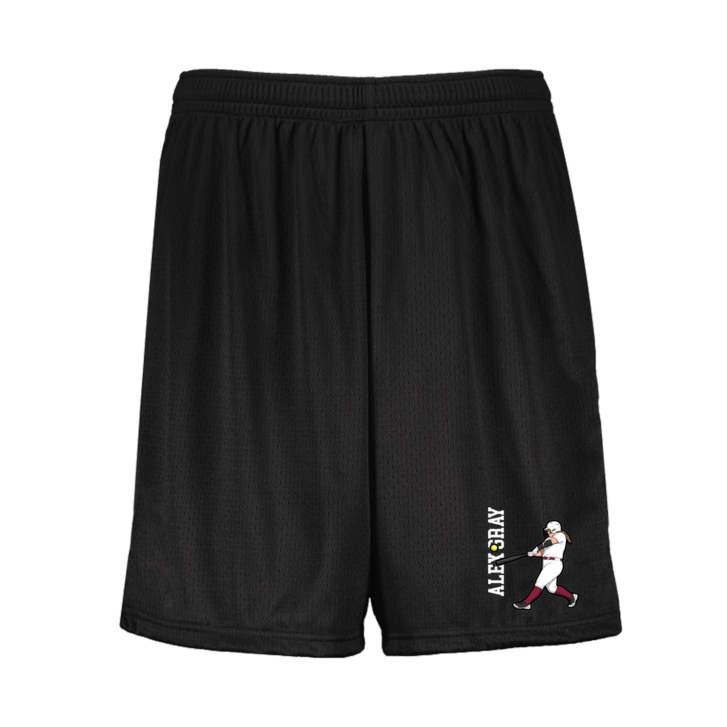 Shorts — Name Vertical in Black