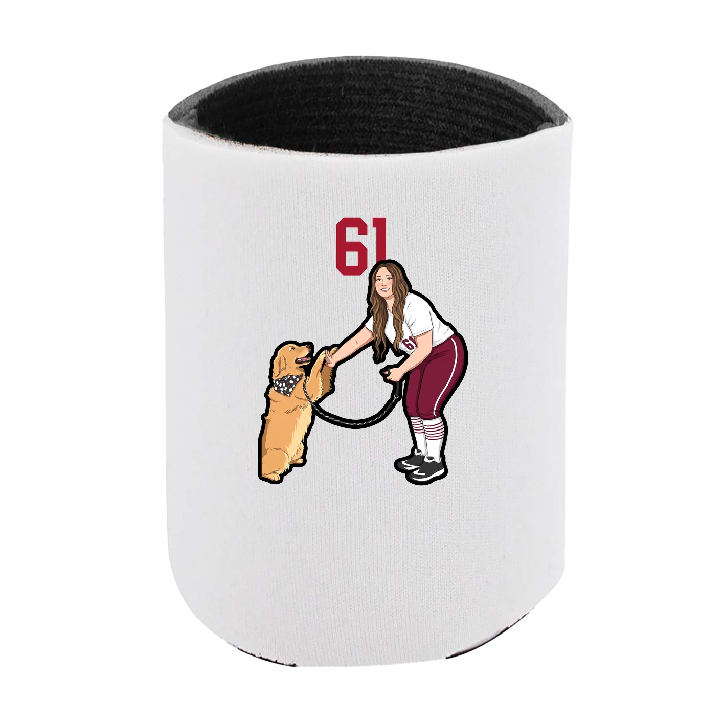 Can Holder — Number Top in White