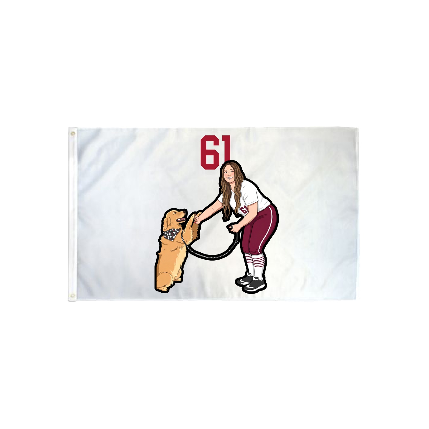 3x5 Flag — Number Top in Classic