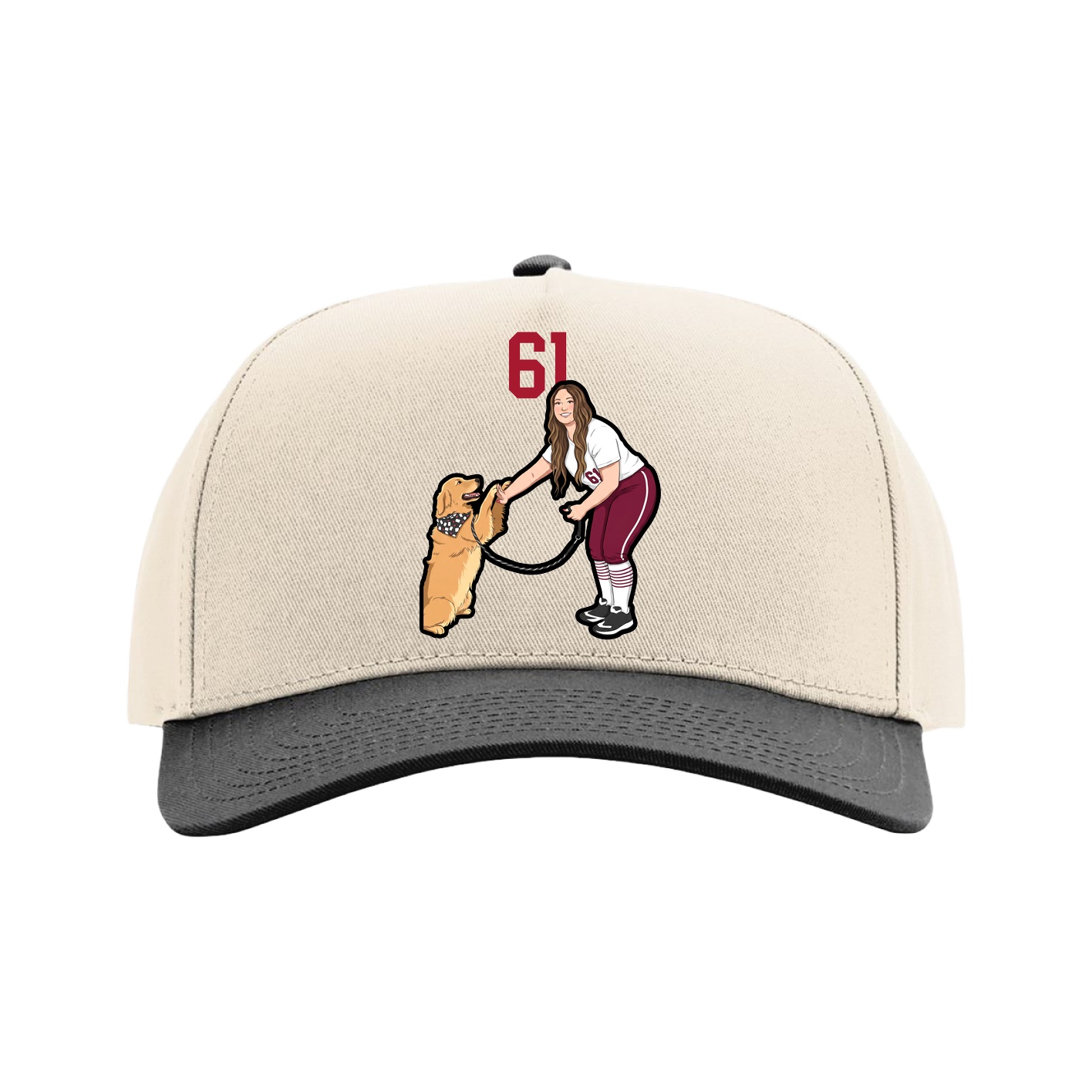 Full Fabric Five-Panel Champ Cap