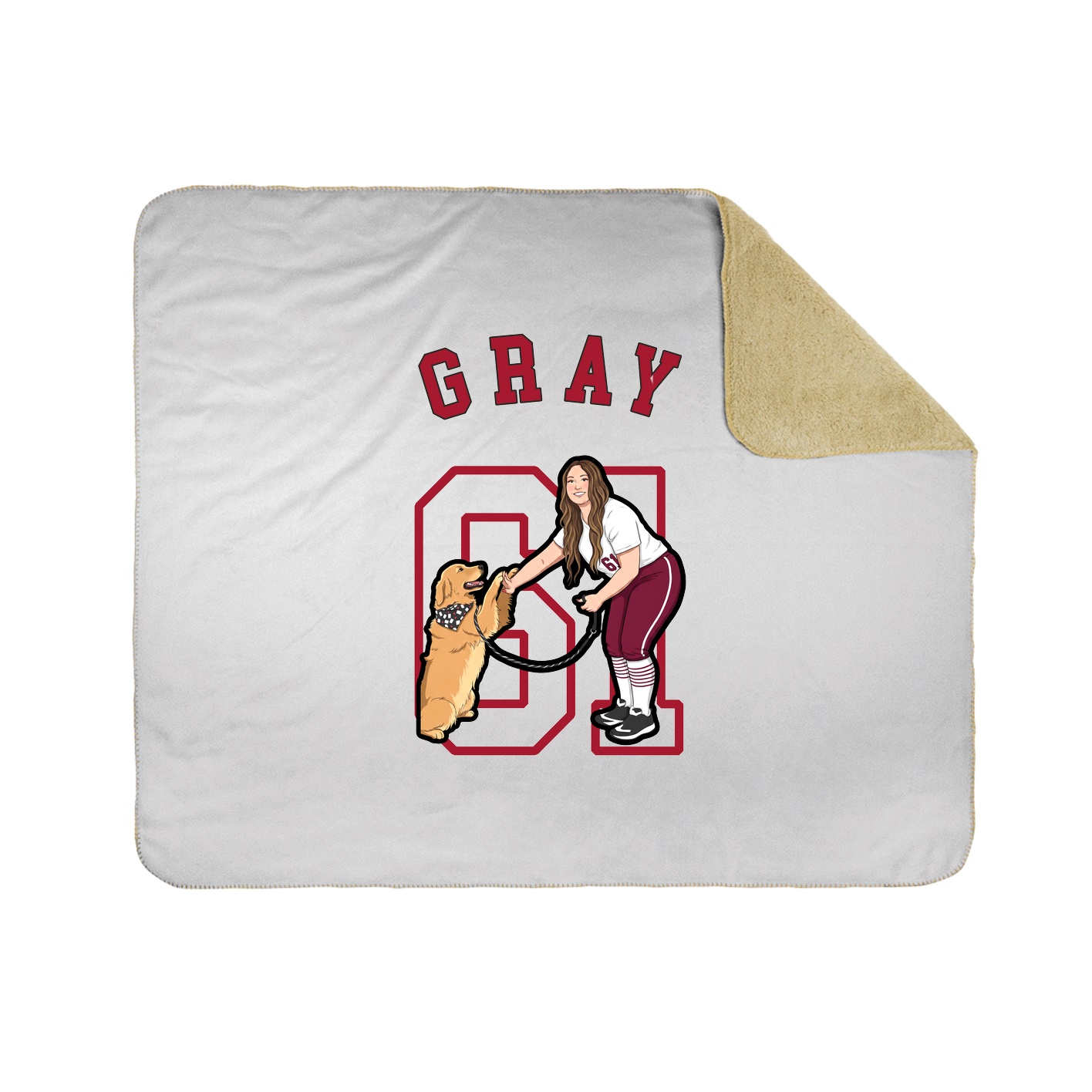 Throw Blanket — Shirsey Arch in White