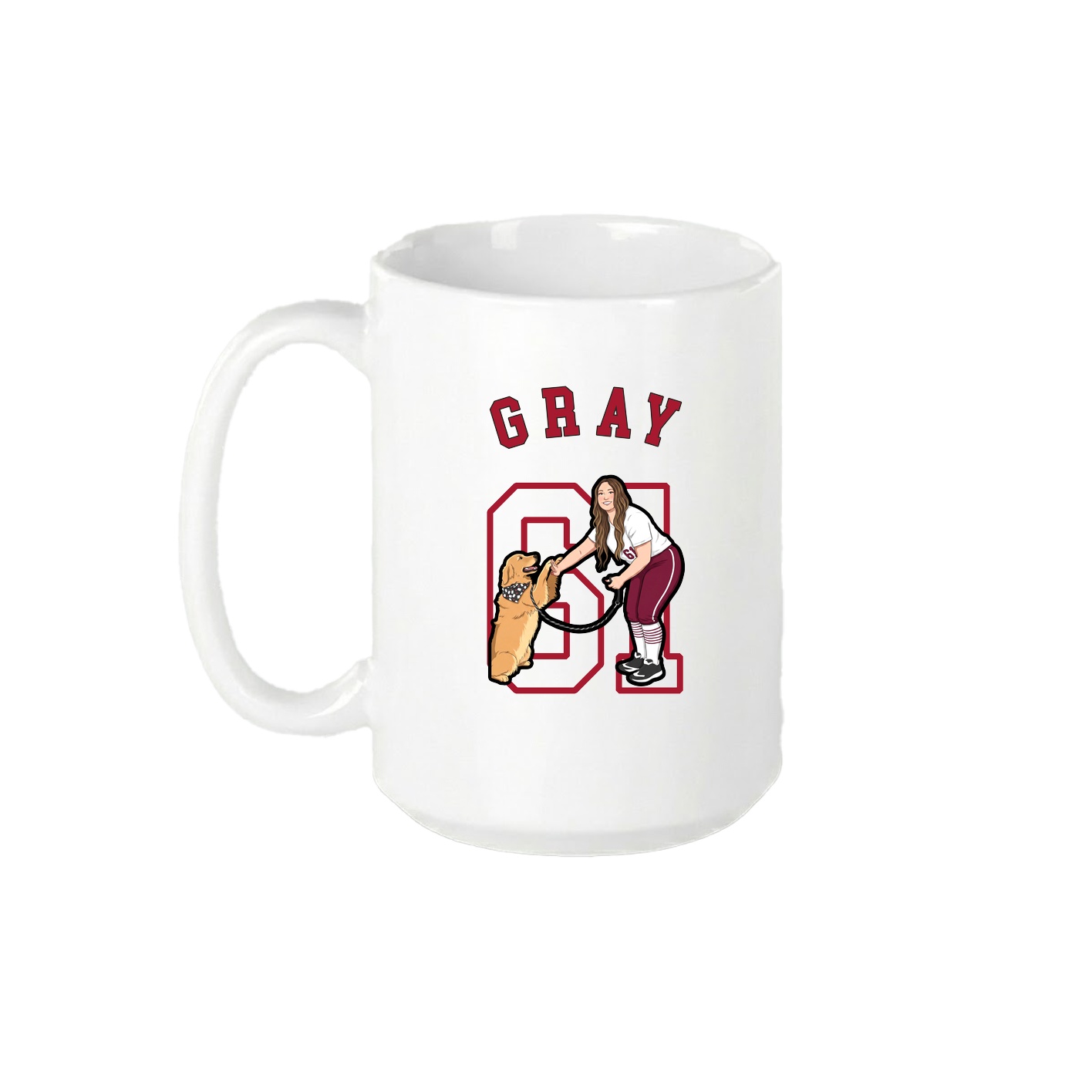 15oz Coffee Mug — Shirsey Arch in White