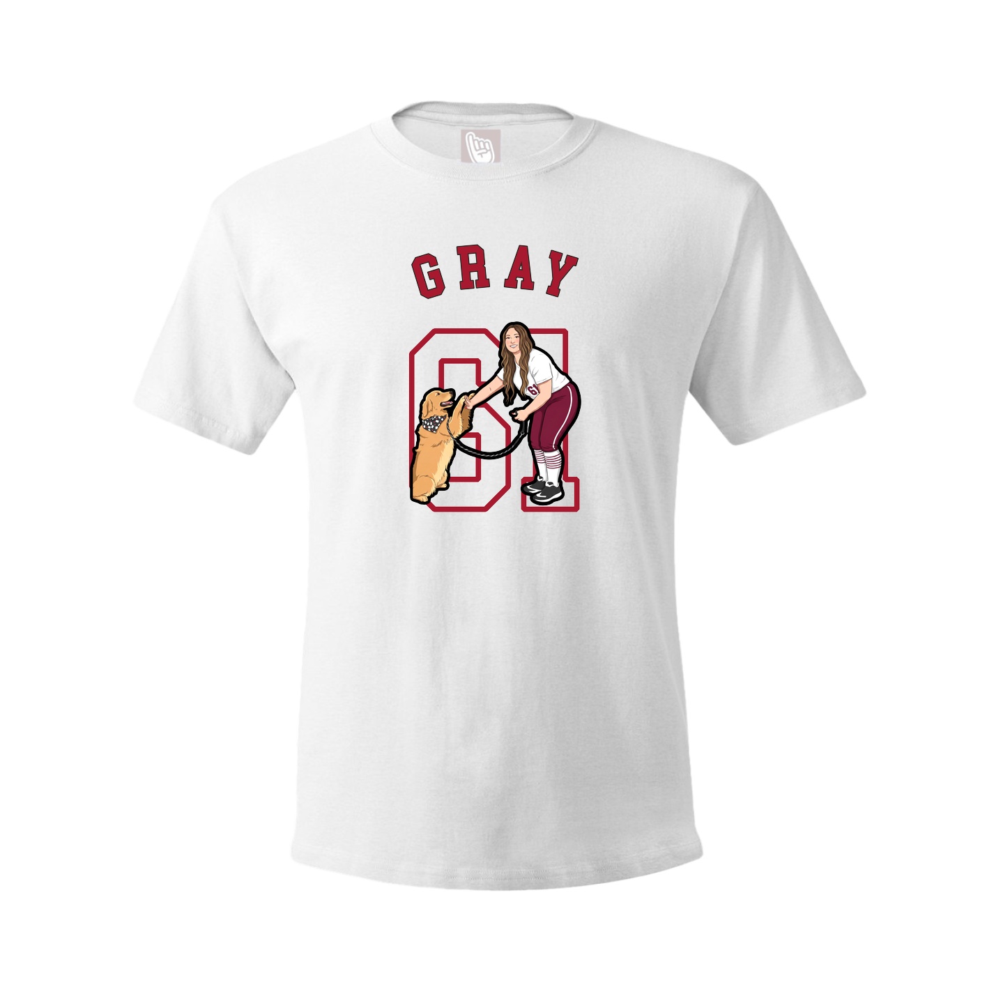 Tee — Shirsey Arch in White