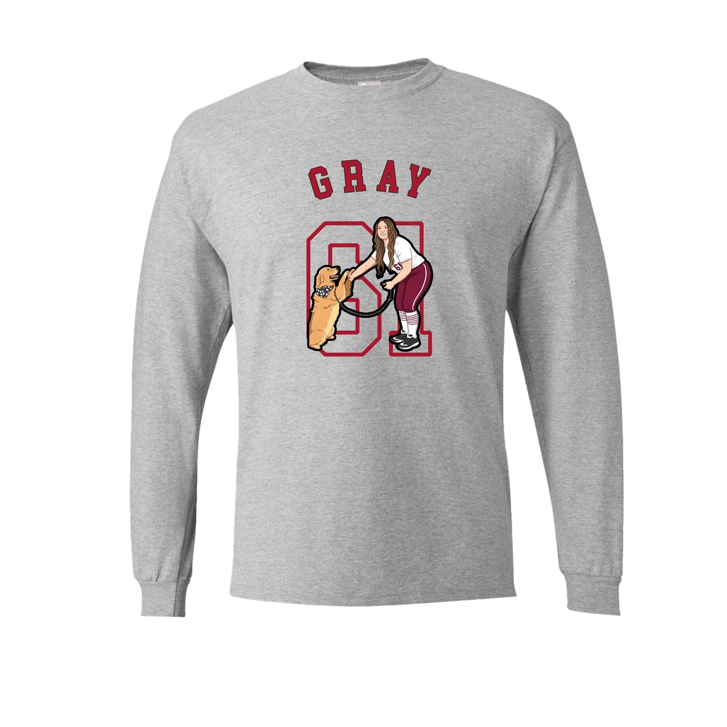 Long Sleeve Tee — Shirsey Arch in Grey