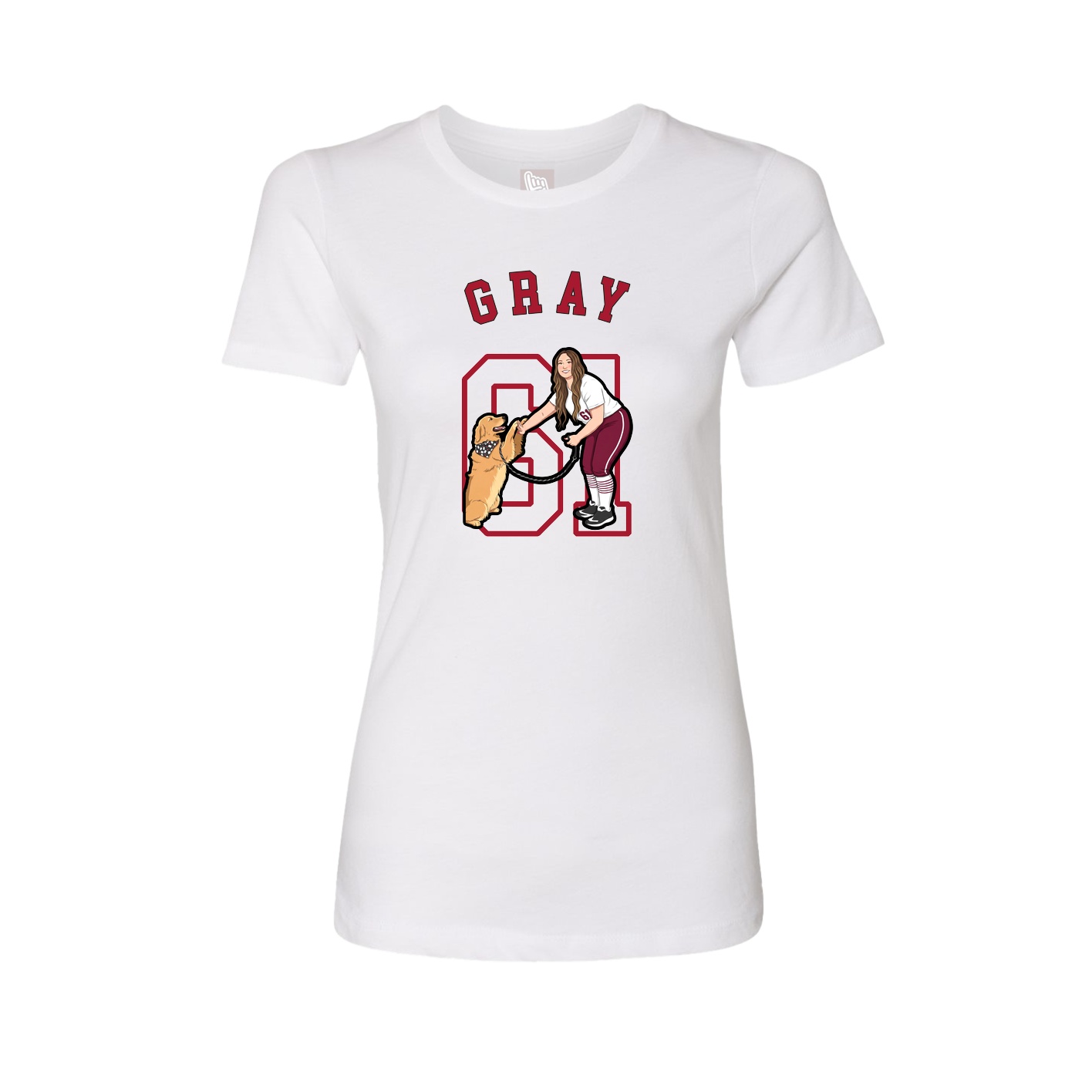 Womens Tee — Shirsey Arch in White