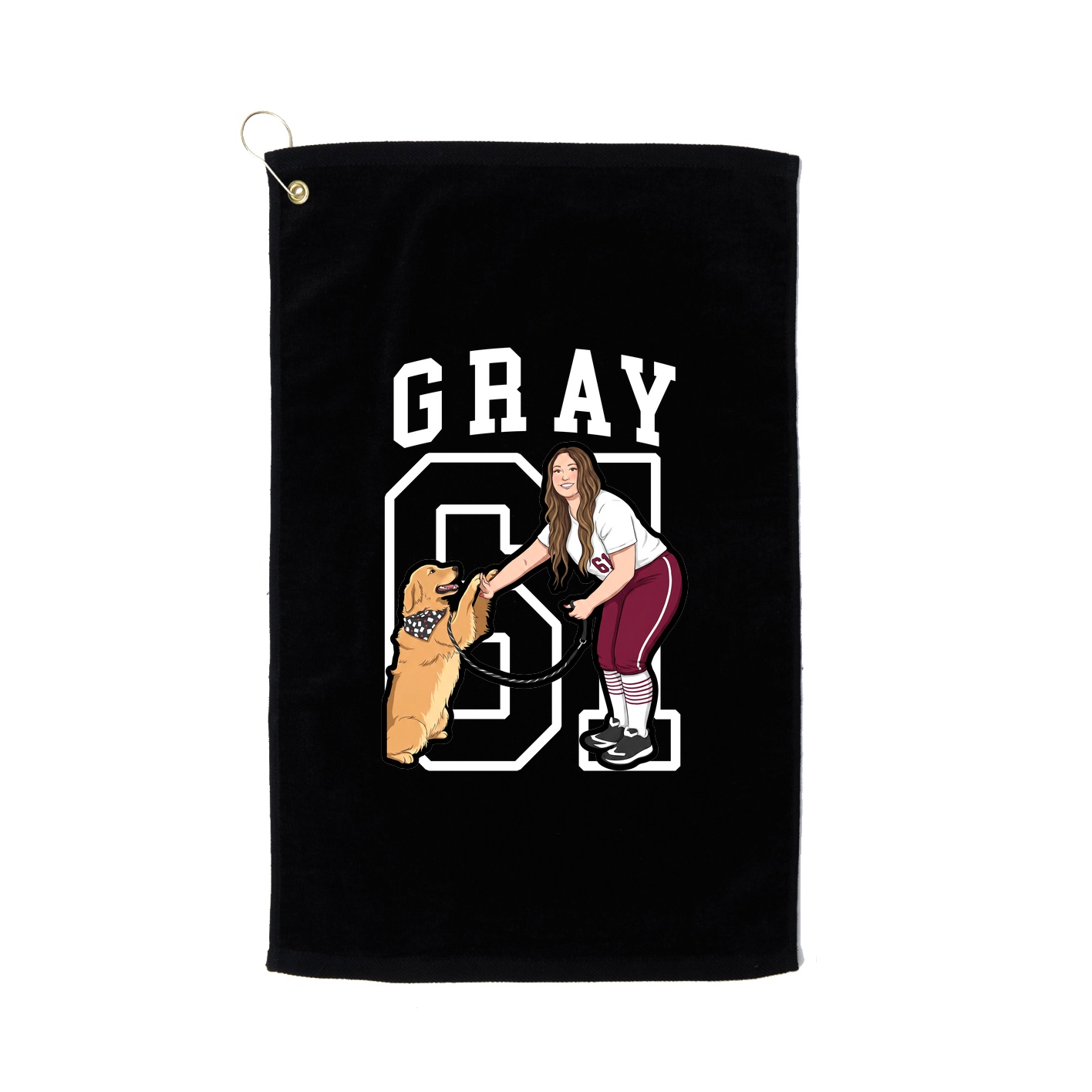 Golf Towel — Shirsey in Black