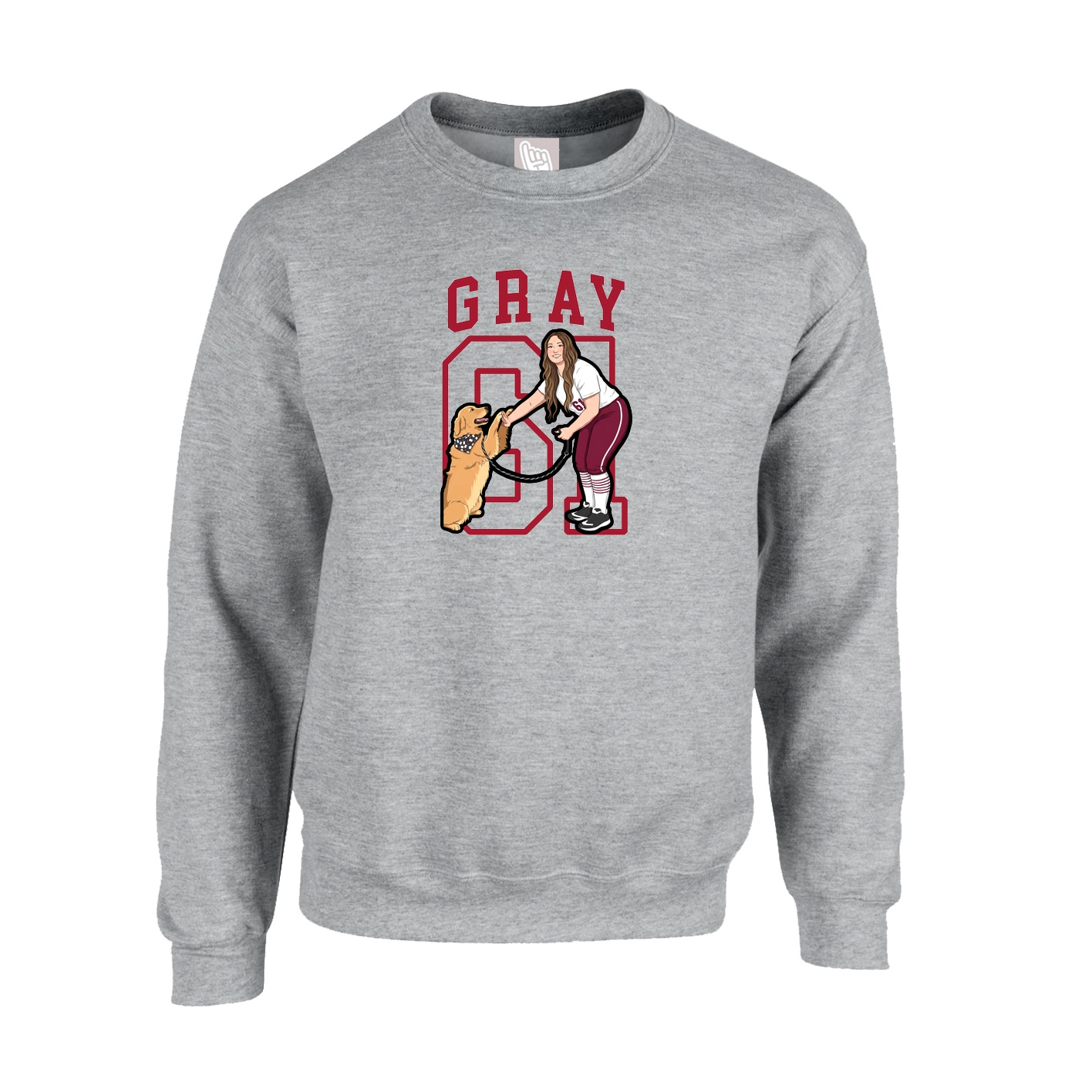 Fleece Crew — Shirsey in Grey