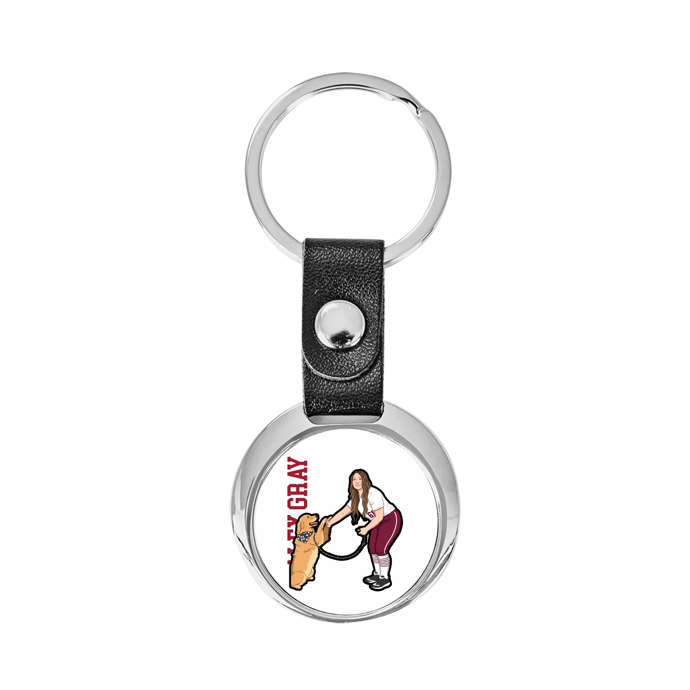Key Chain — Name Vertical in Classic