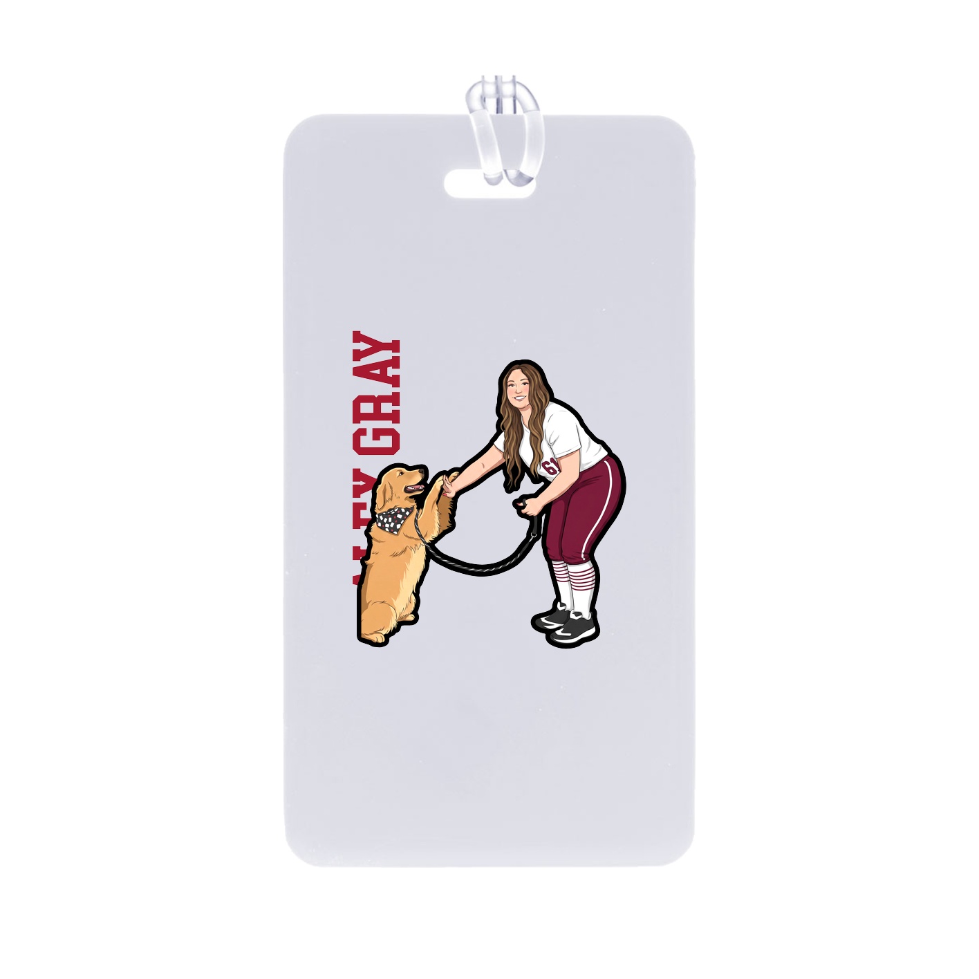 Bag Tag — Name Vertical in Classic