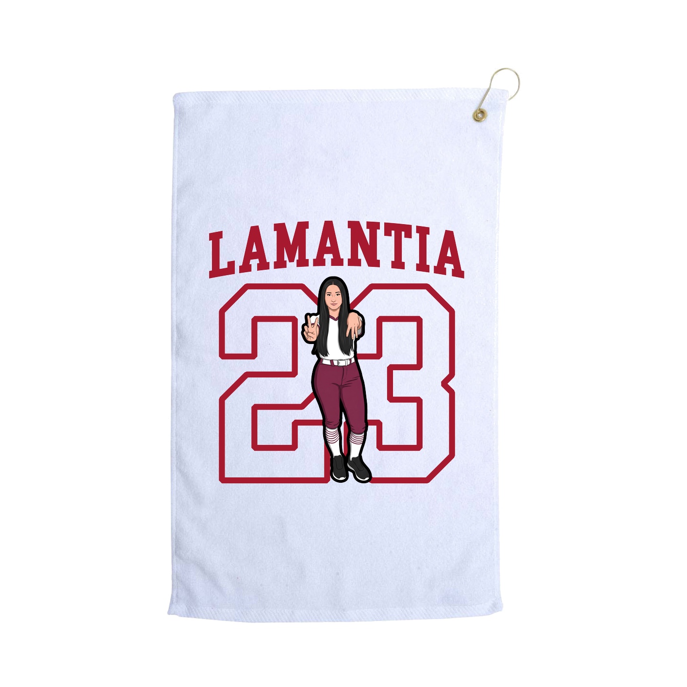 Golf Towel — Shirsey in White