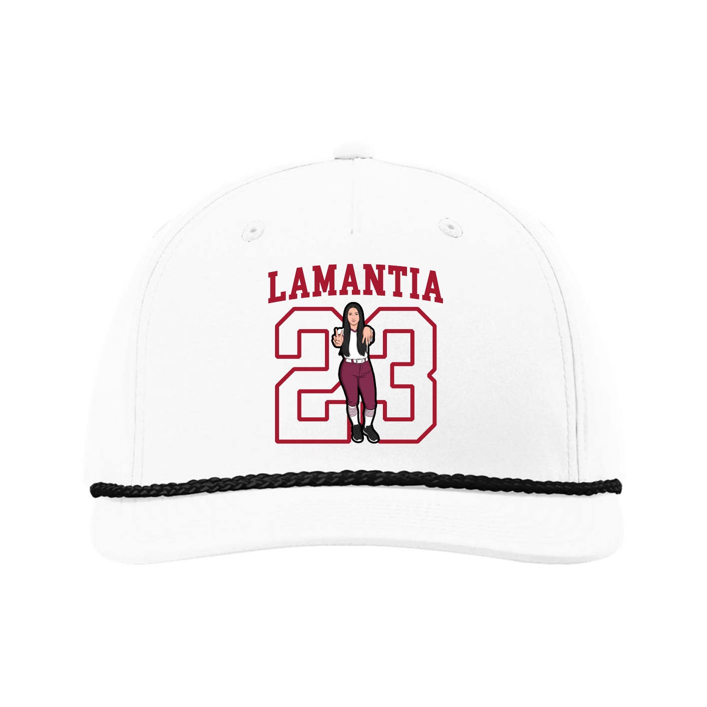 Five-Panel Classic Rope Cap — Shirsey in White