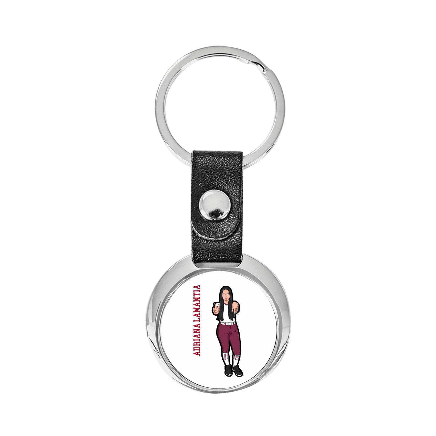 Key Chain — Name Vertical in Classic