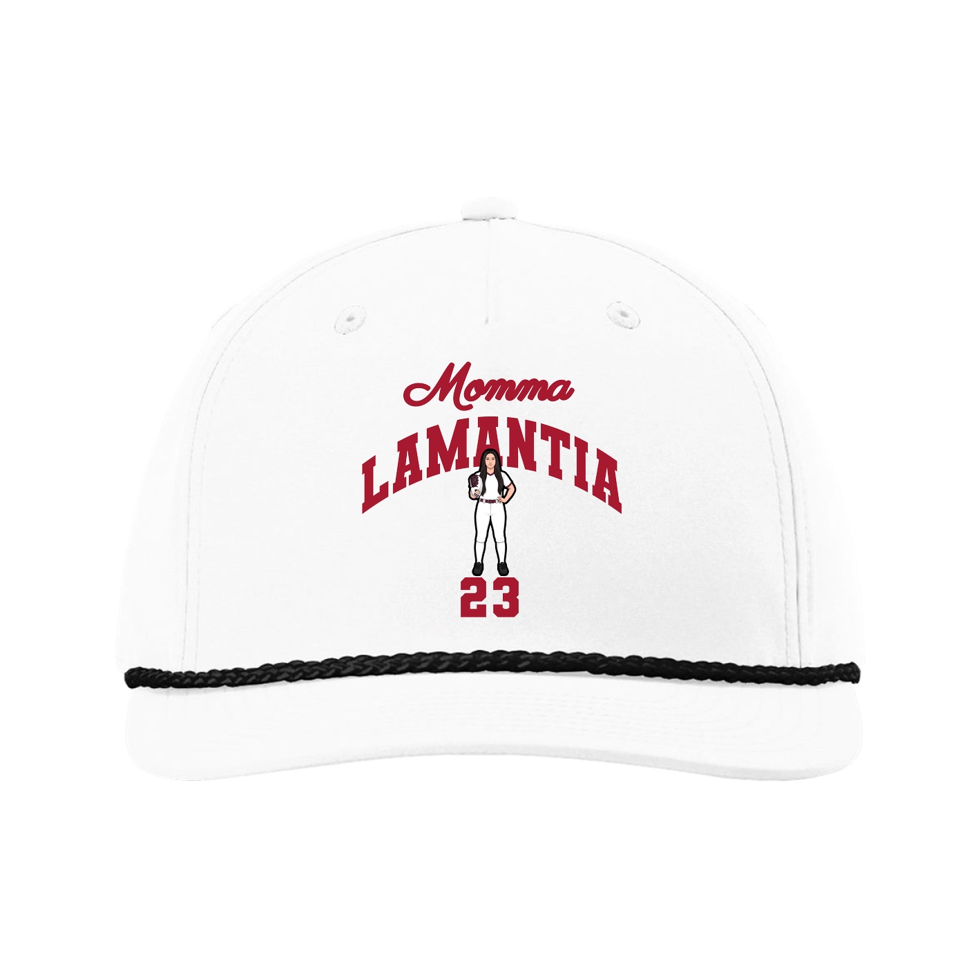 Five-Panel Classic Rope Cap — Mothers Day Arch in White