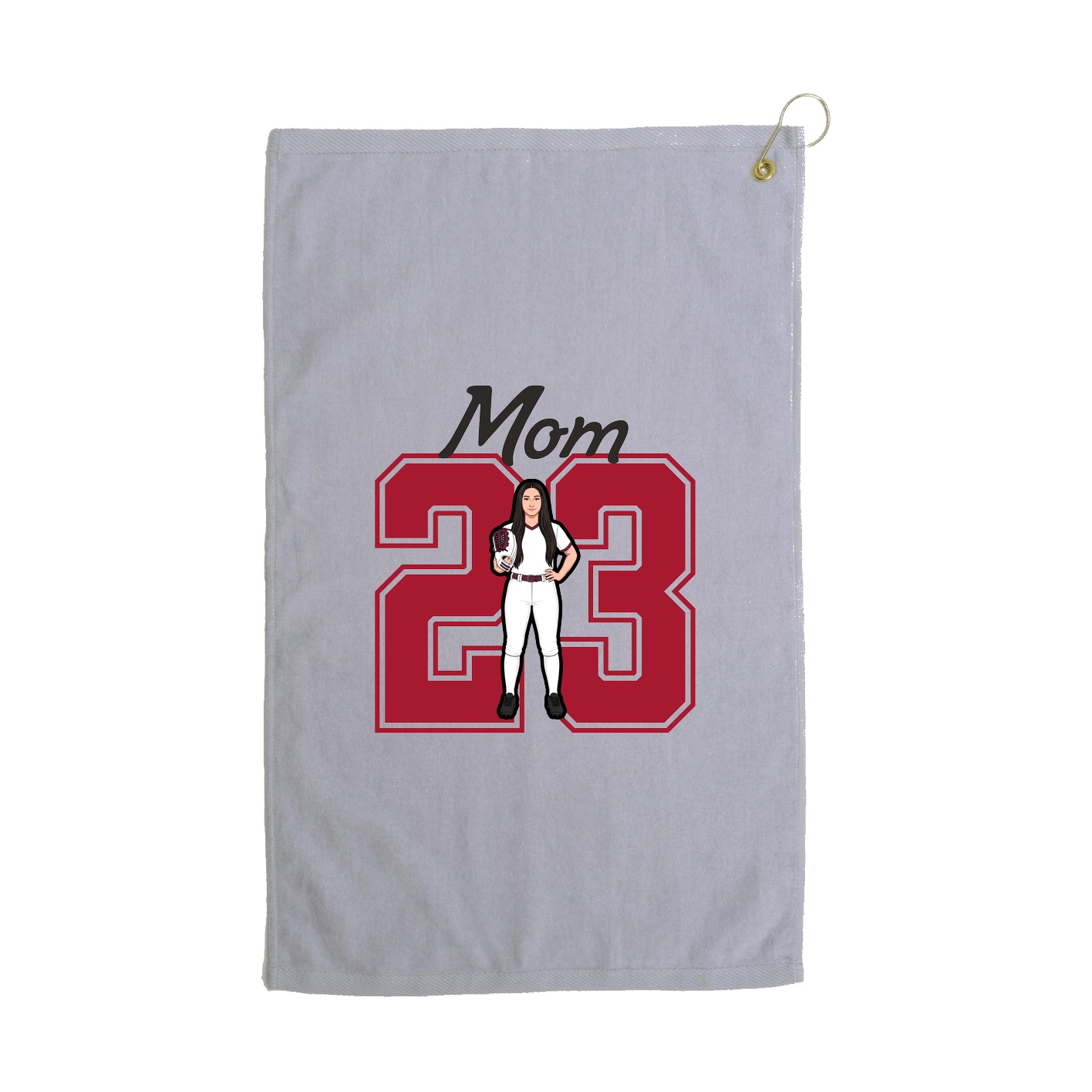 Golf Towel — Mothers Day Shirsey in Grey