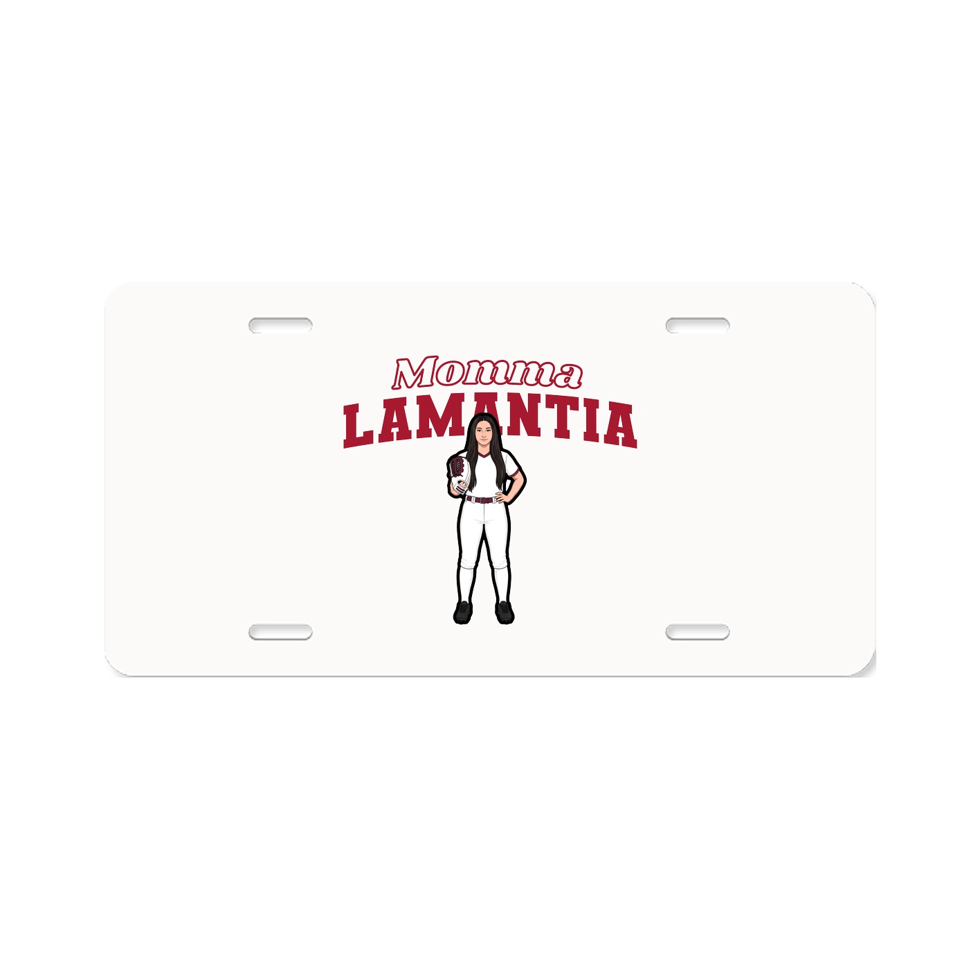 License Plate — Mothers Day Block in Classic