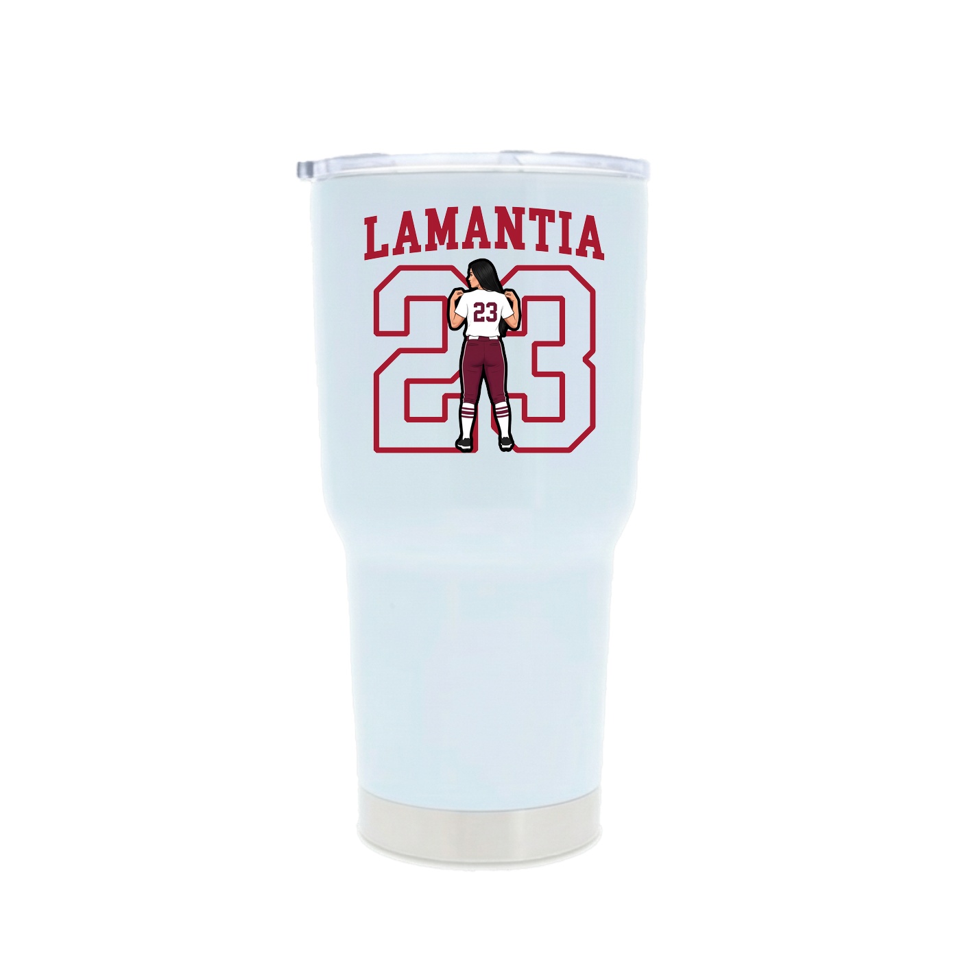 30oz Stainless Steel Tumbler — Shirsey in White