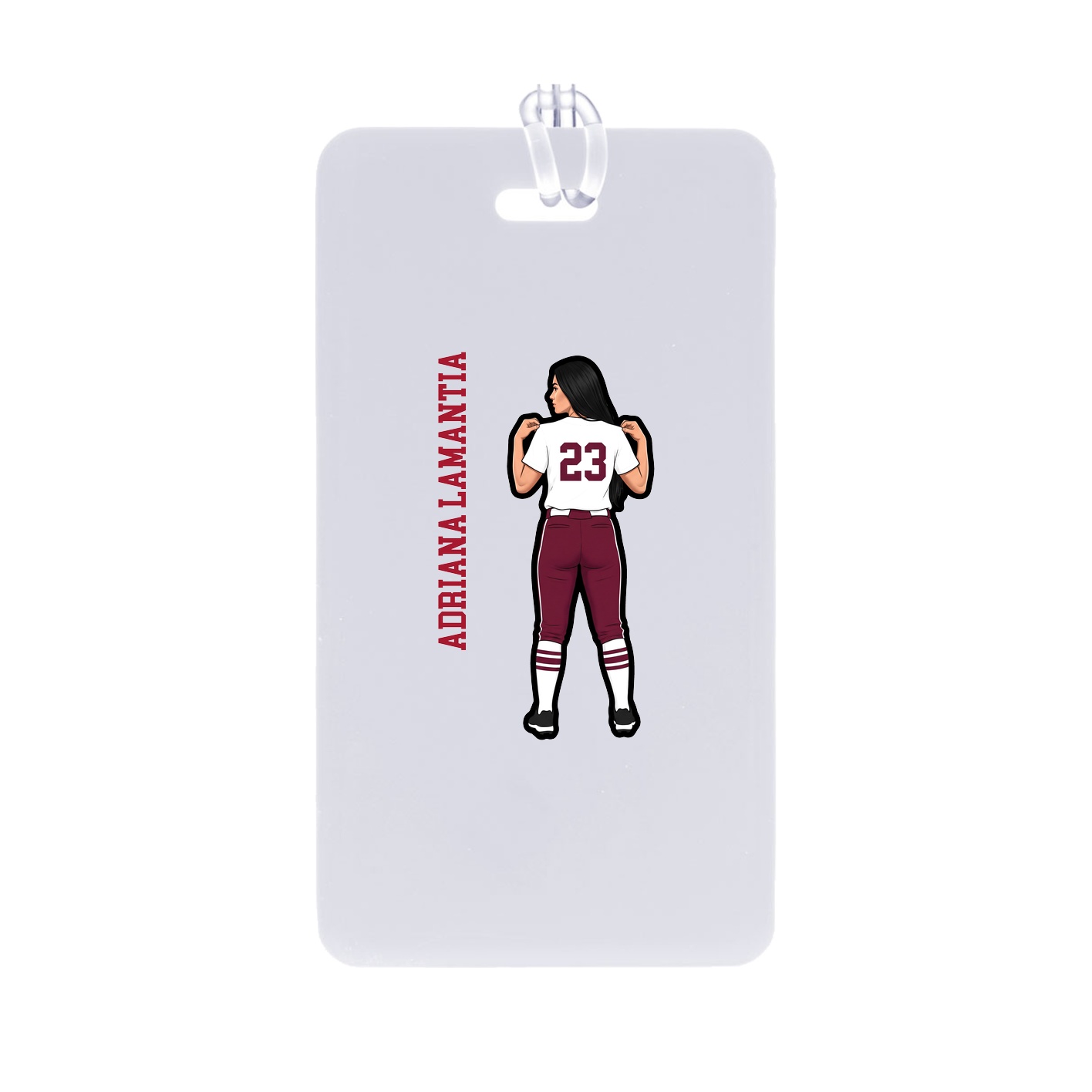 Bag Tag — Name Vertical in Classic