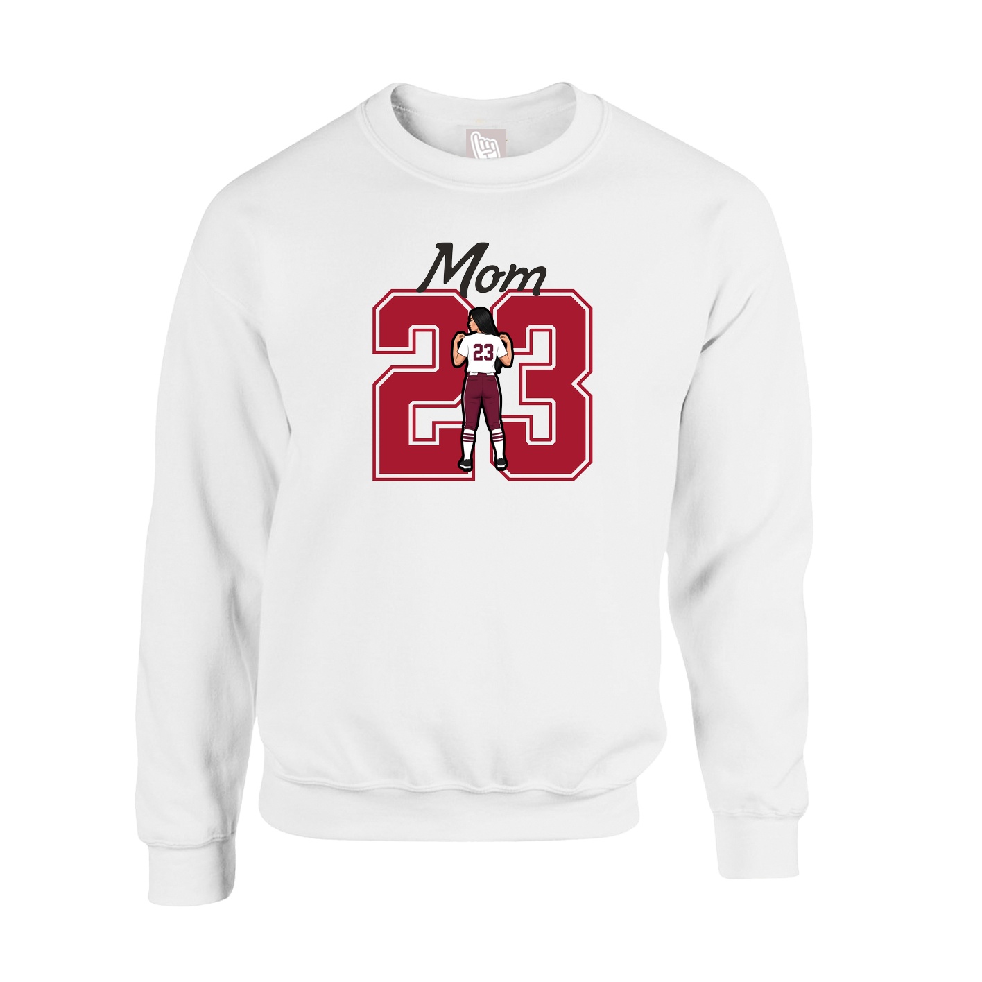 Fleece Crew — Mothers Day Shirsey in White