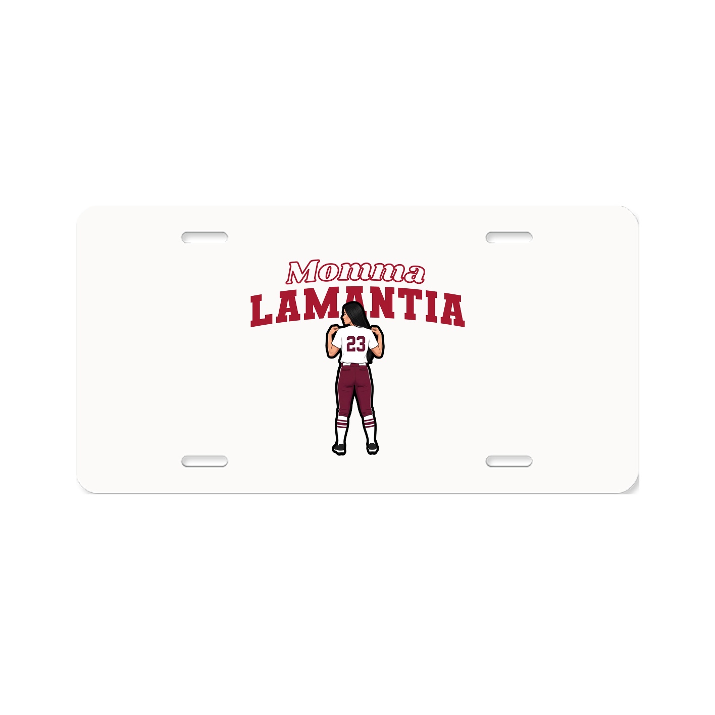 License Plate — Mothers Day Block in Classic