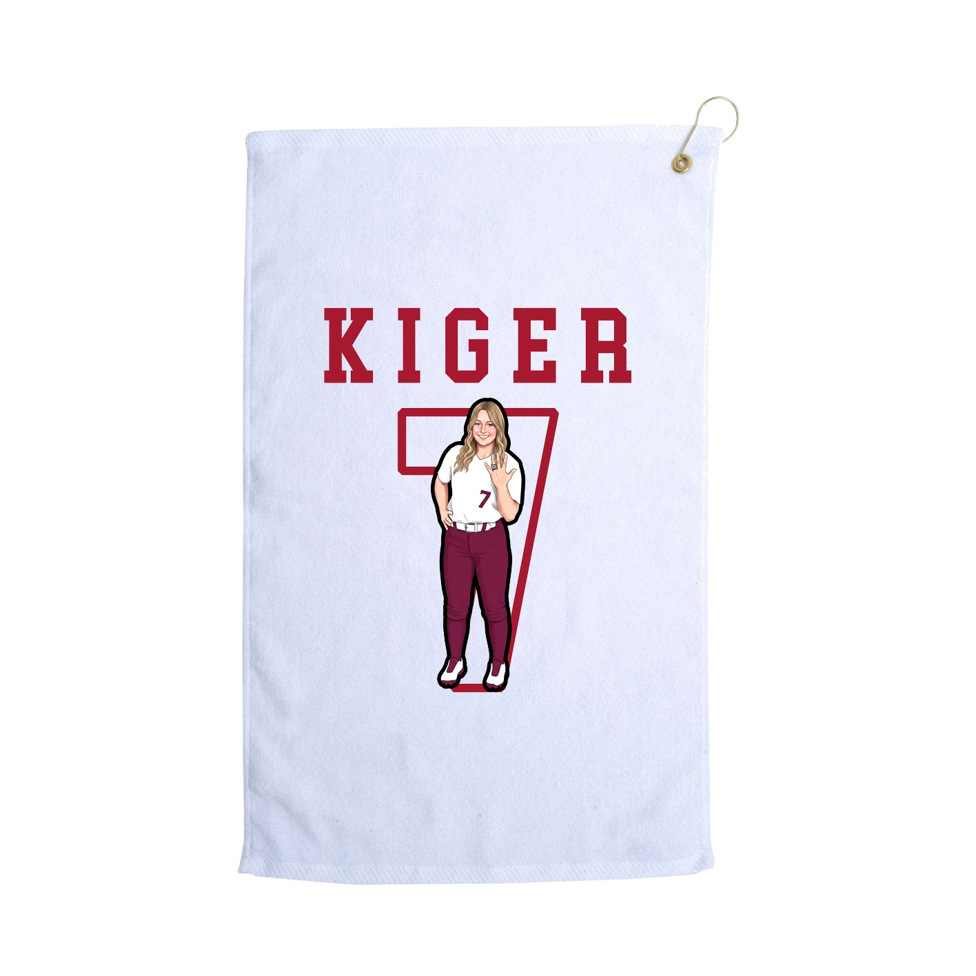 Golf Towel — Shirsey in White