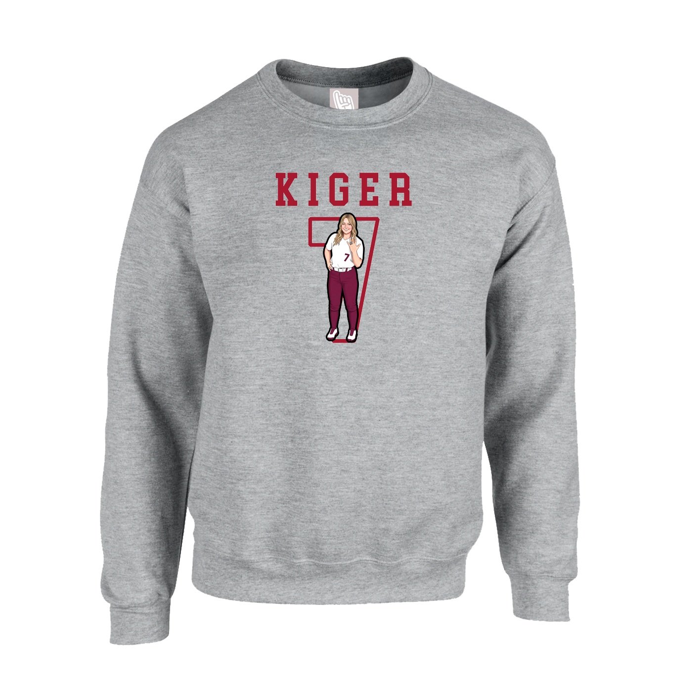 Fleece Crew — Shirsey in Grey