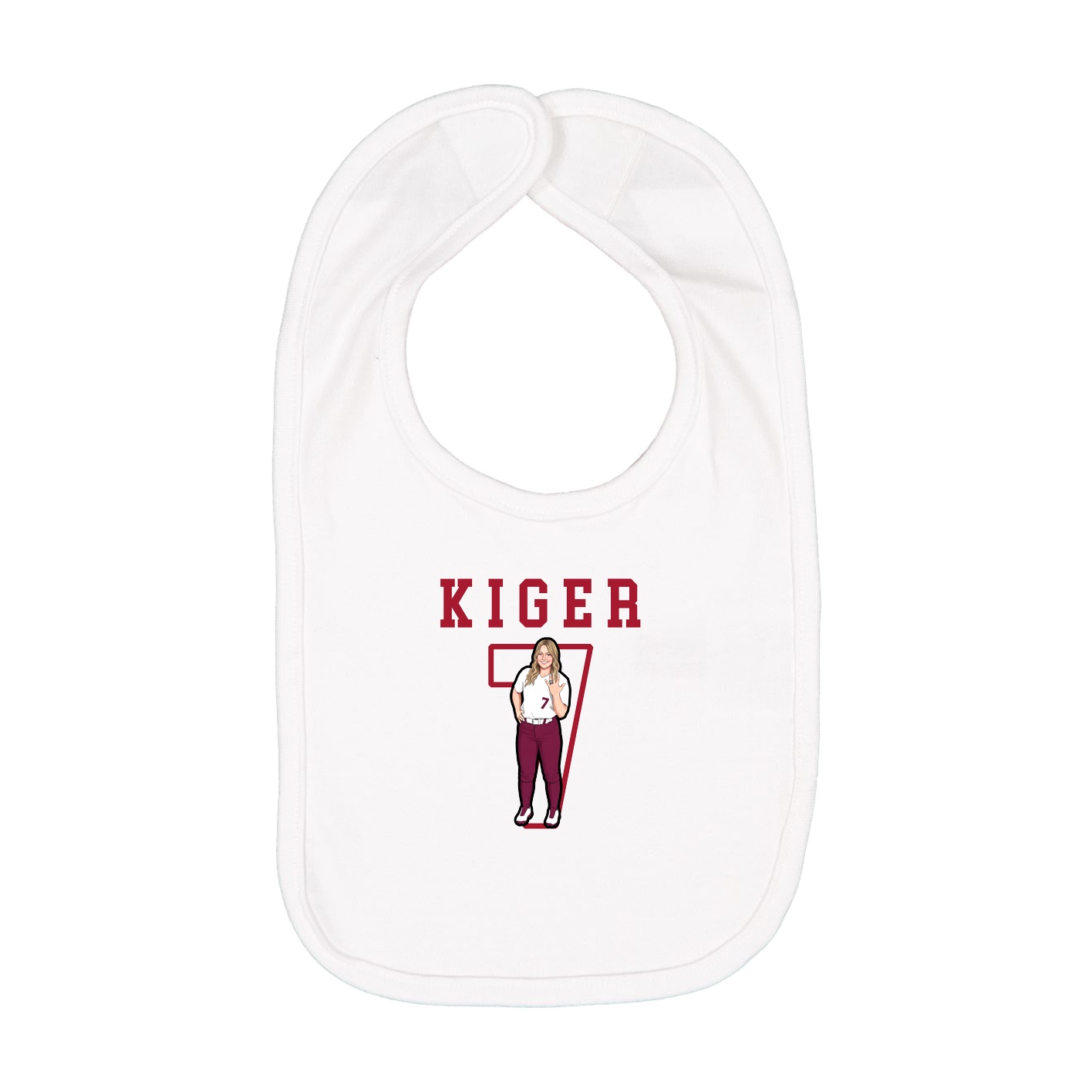 Infant Bib — Shirsey in White