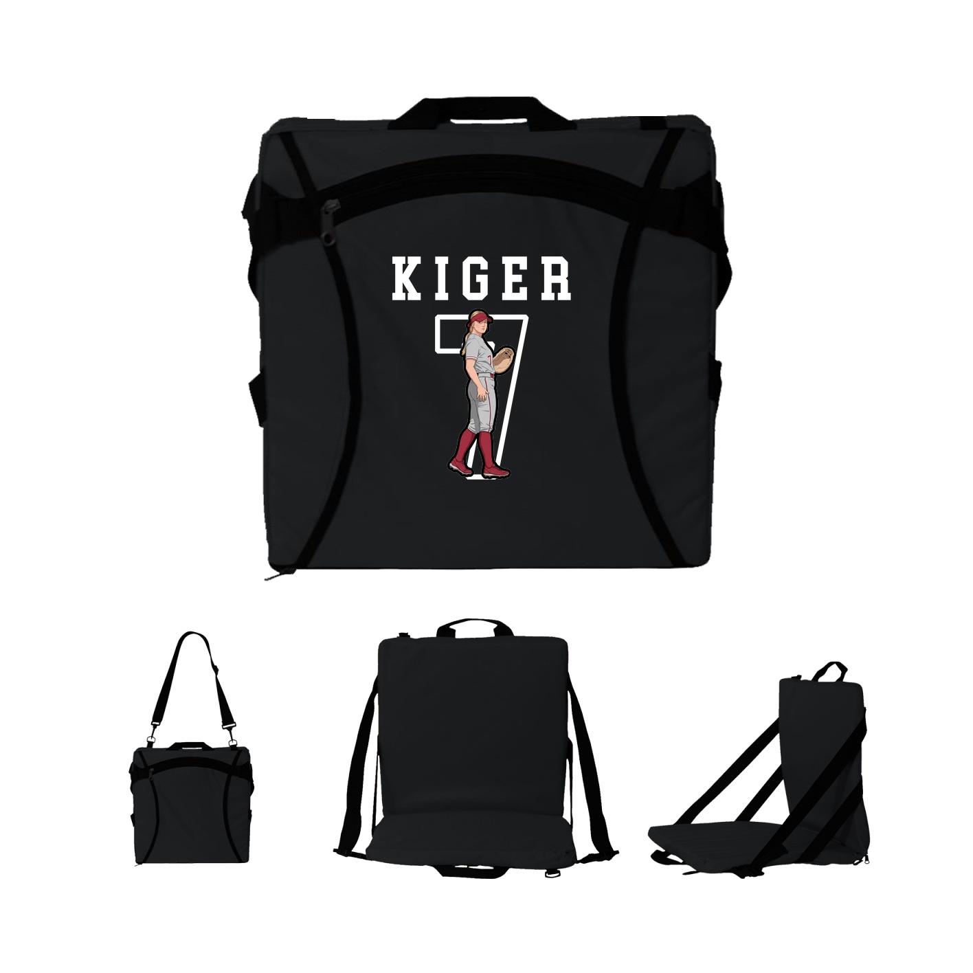 Folding Stadium Seat — Shirsey in Black