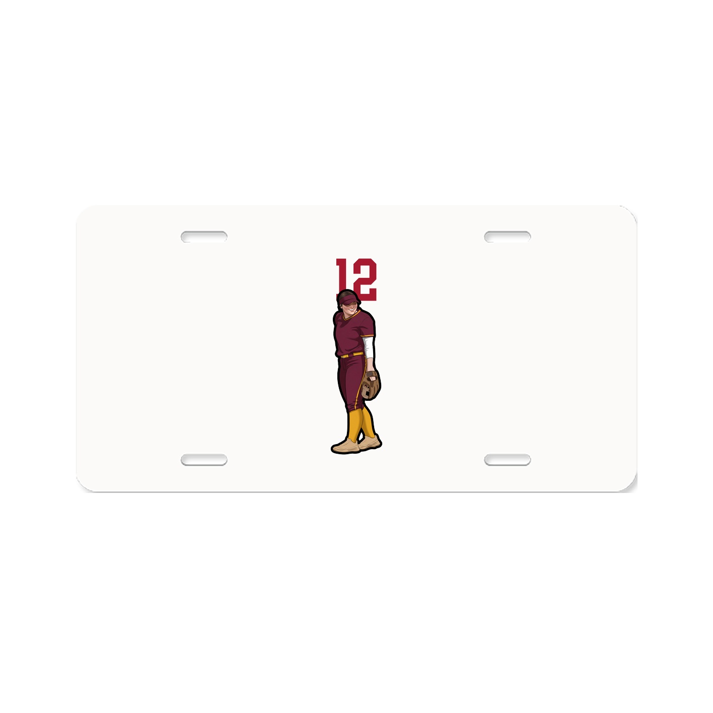 License Plate — Number Top in Classic