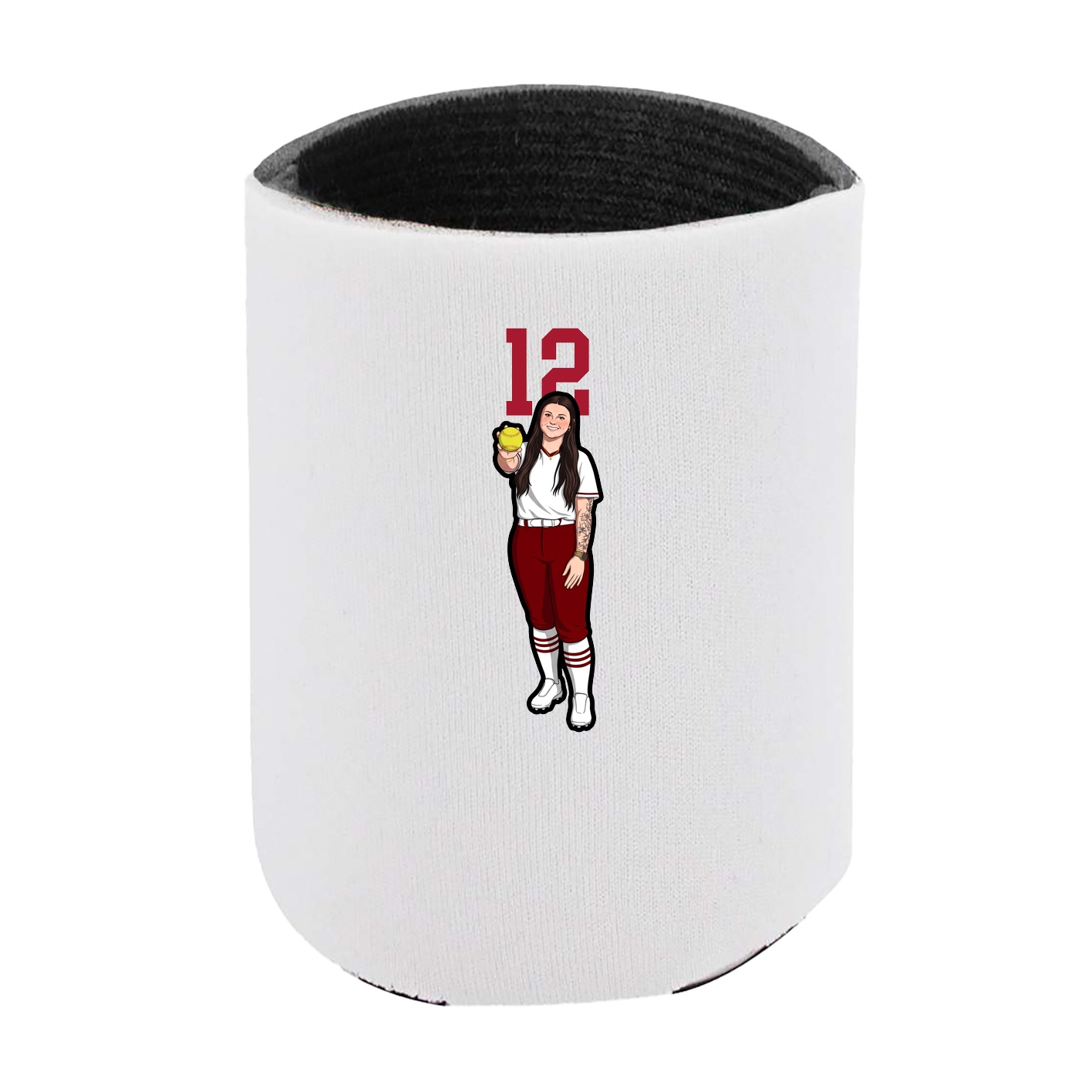 Can Holder — Number Top in White