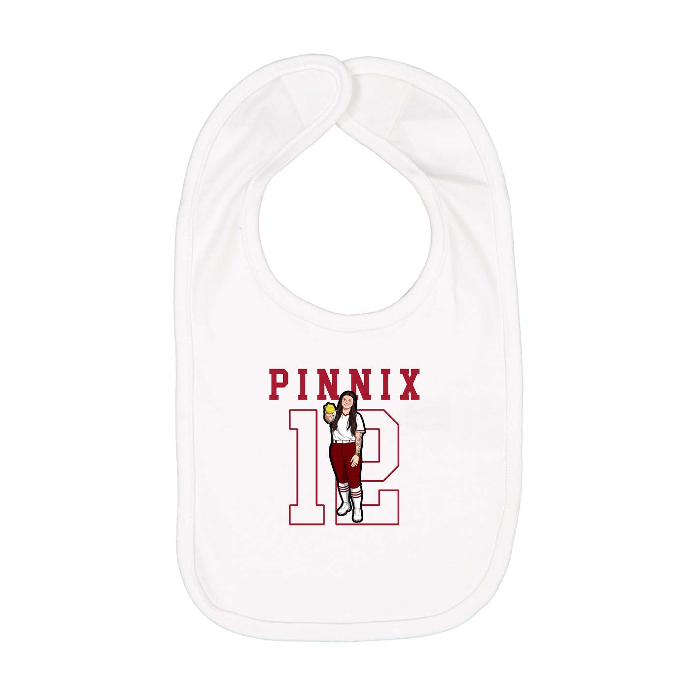 Infant Bib — Shirsey in White