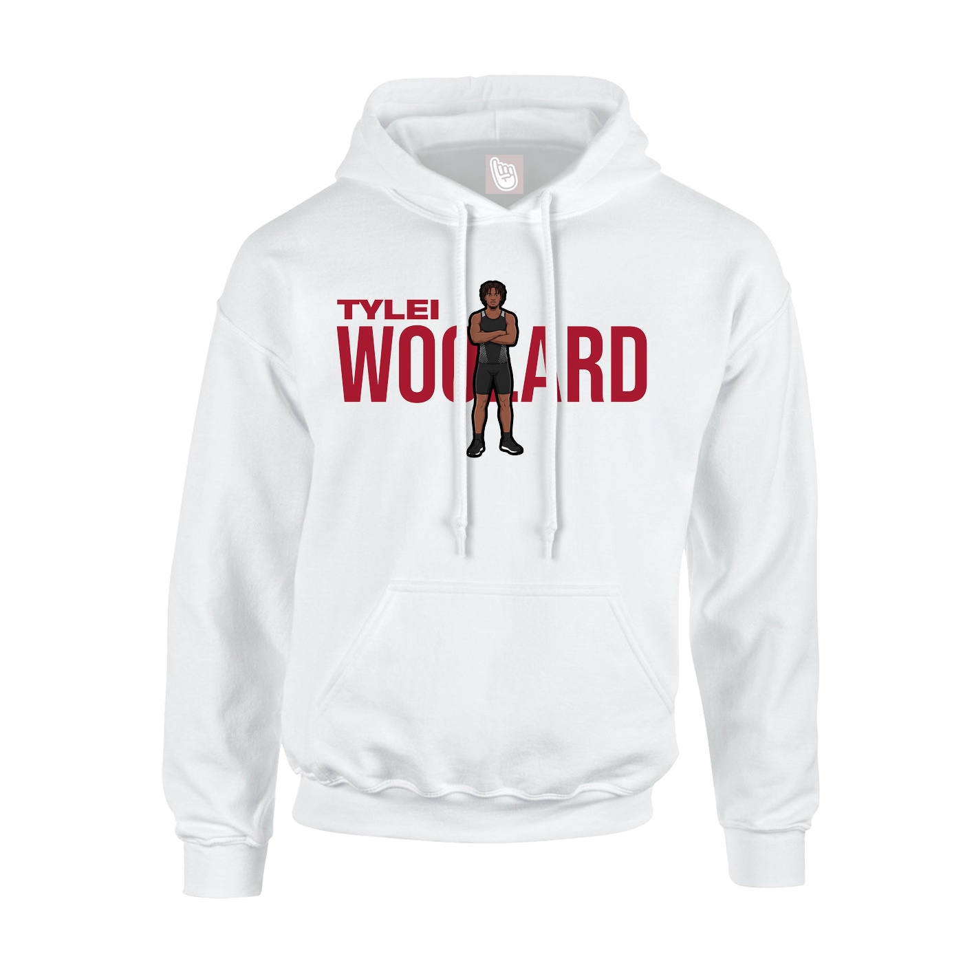 Youth Hoodie — Player Name in White