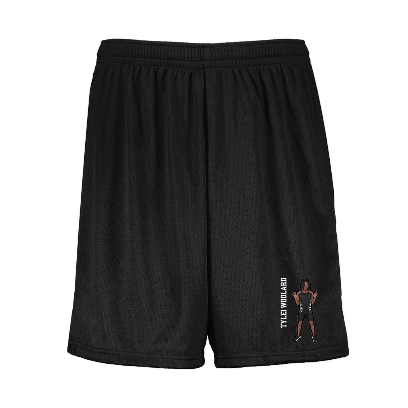 Shorts — Name Vertical in Black