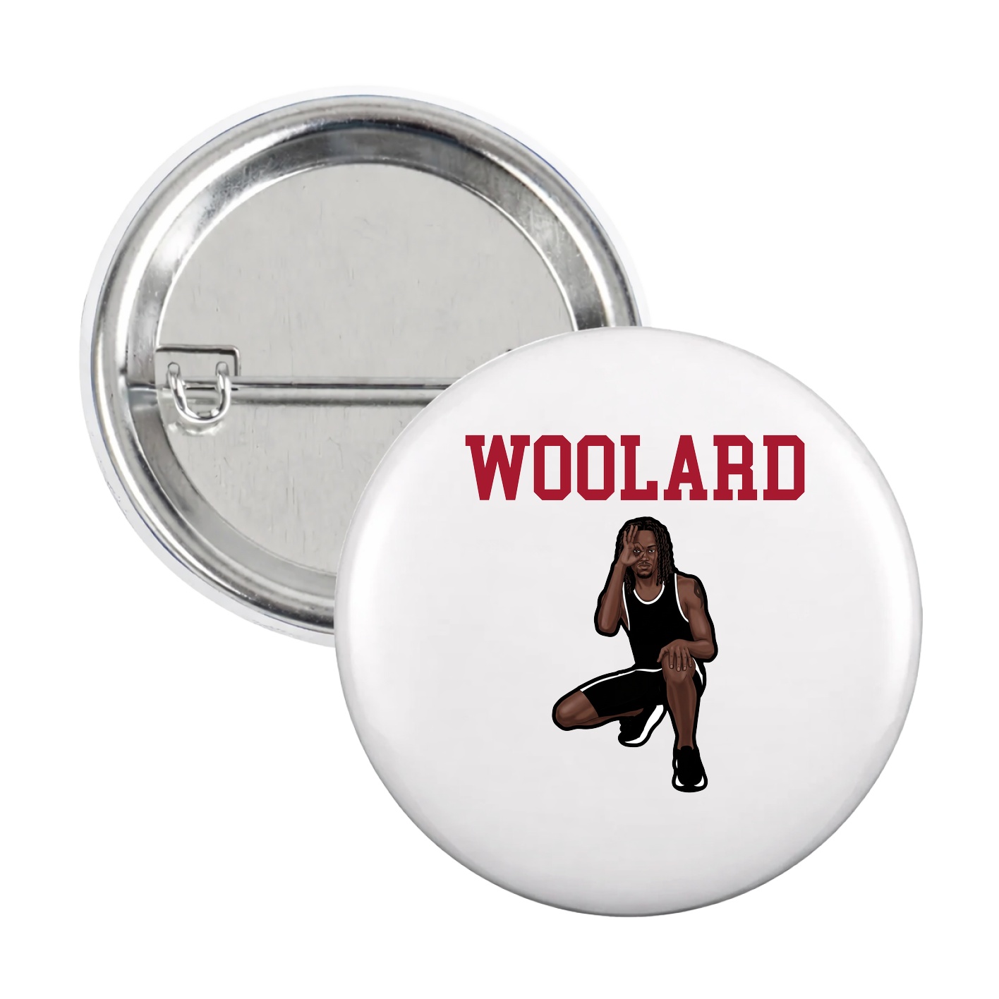 Game Day Button — Shirsey in White