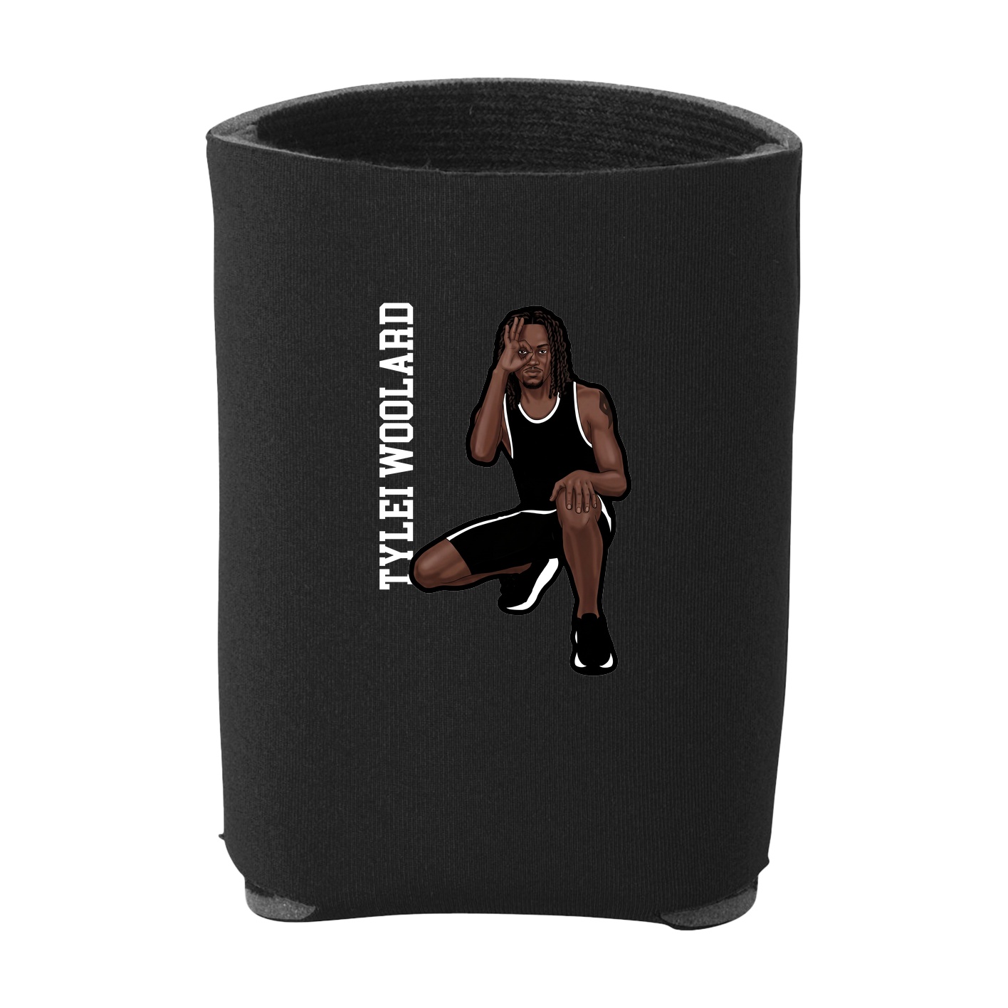 Can Holder — Name Vertical in Black