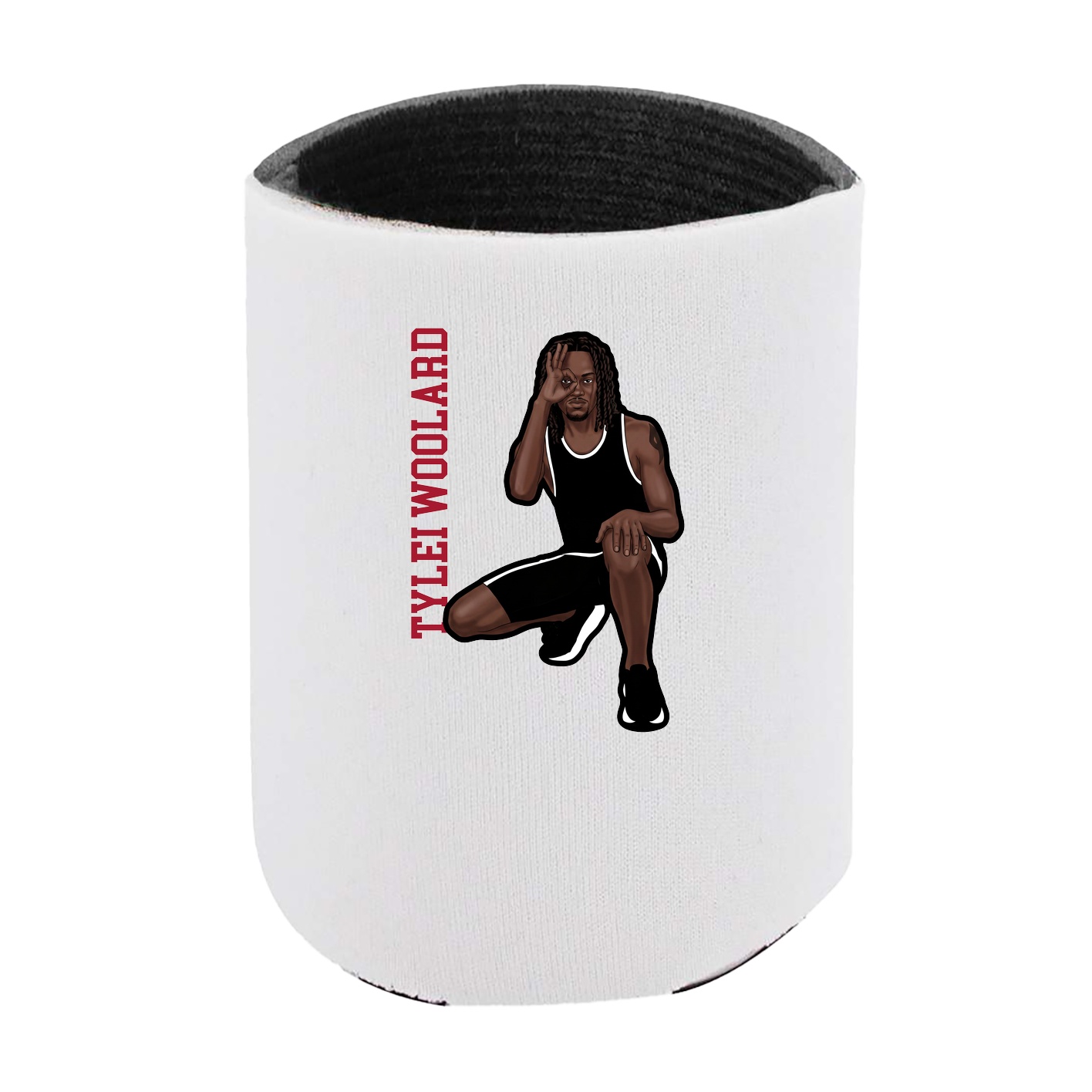 Can Holder — Name Vertical in White