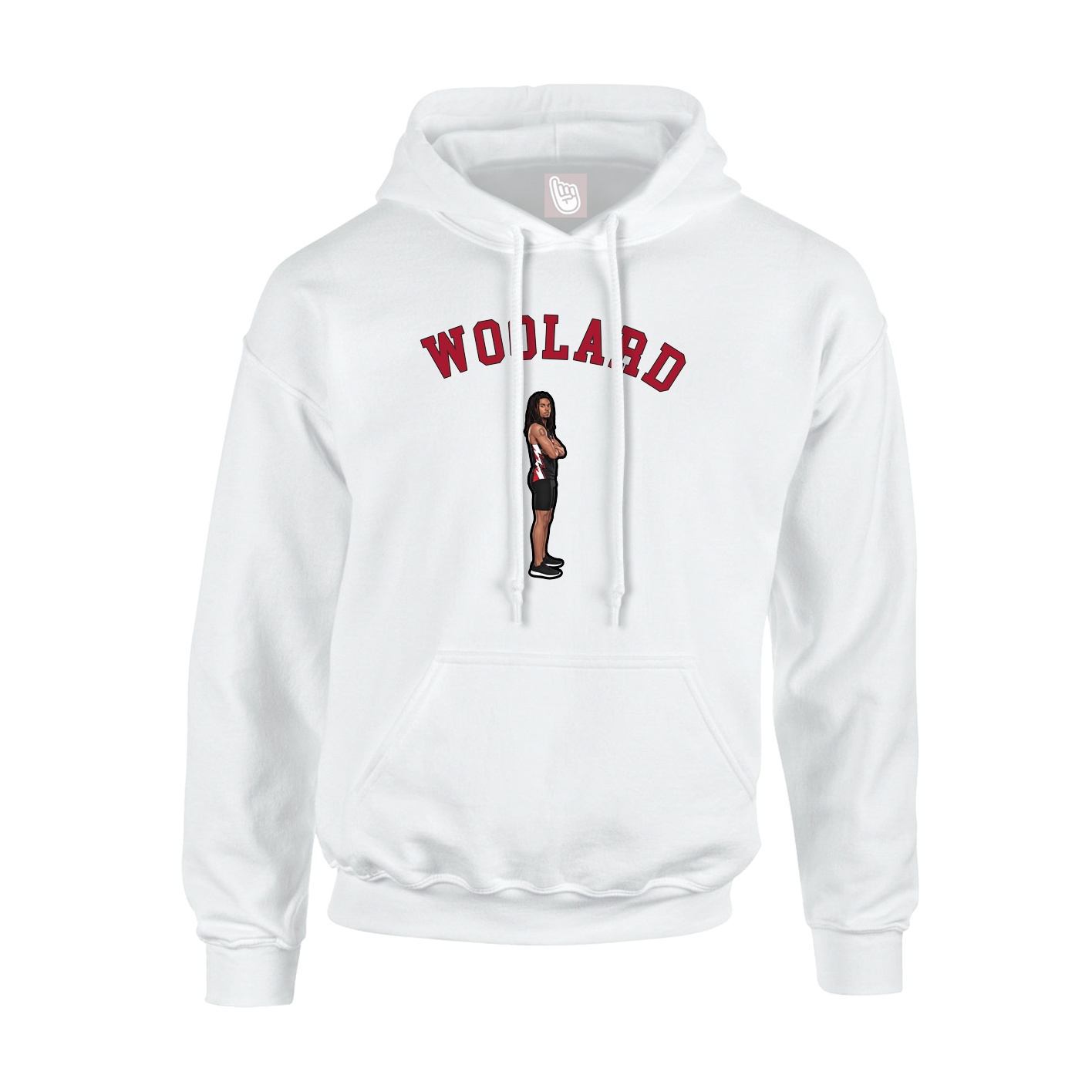 Youth Hoodie — Shirsey Arch in White