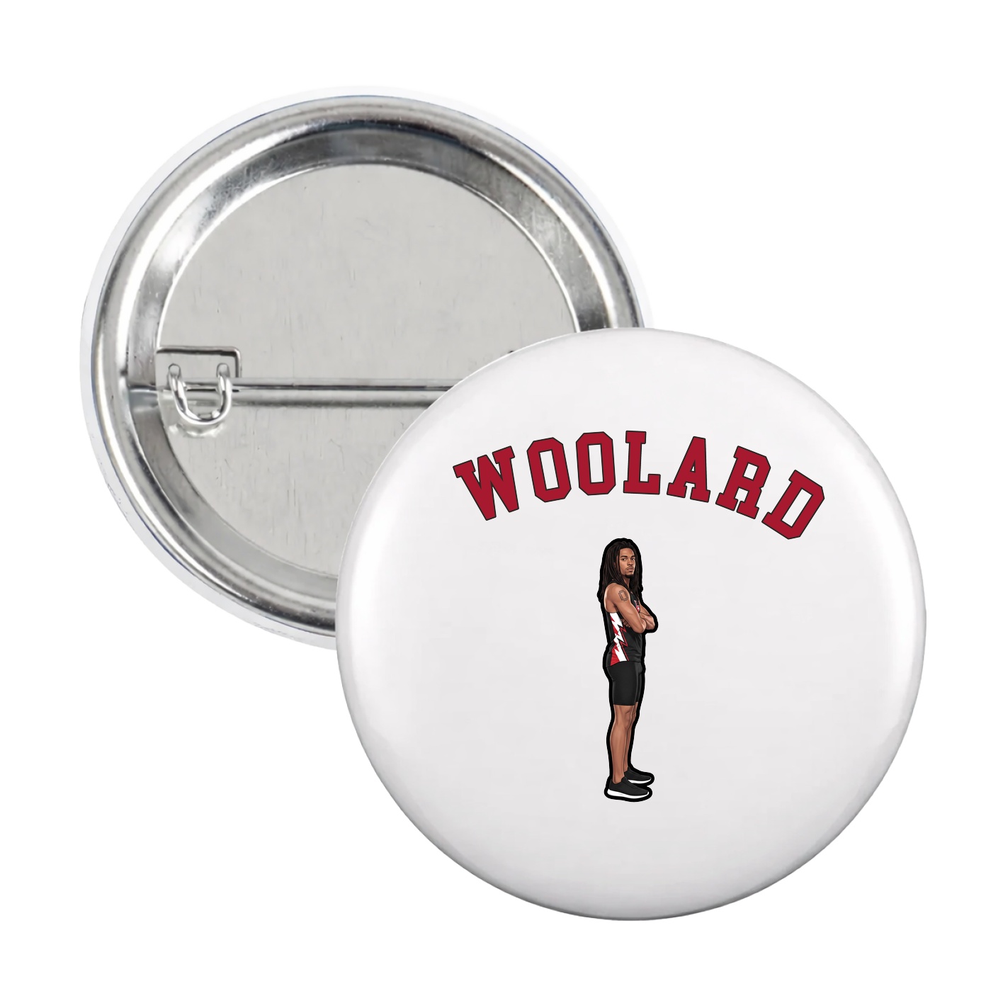 Game Day Button — Shirsey Arch in White