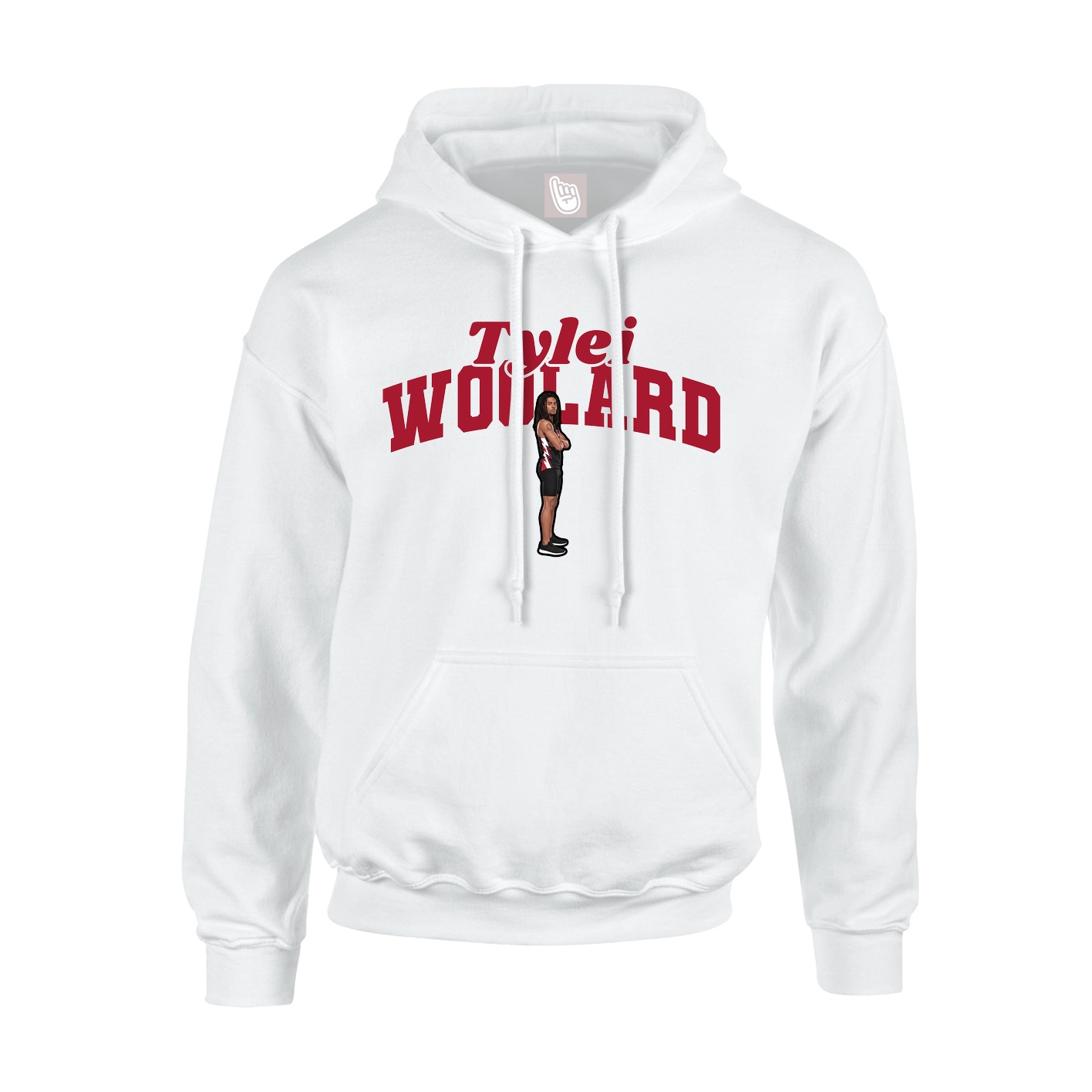 Hoodie — Signature Arch in White