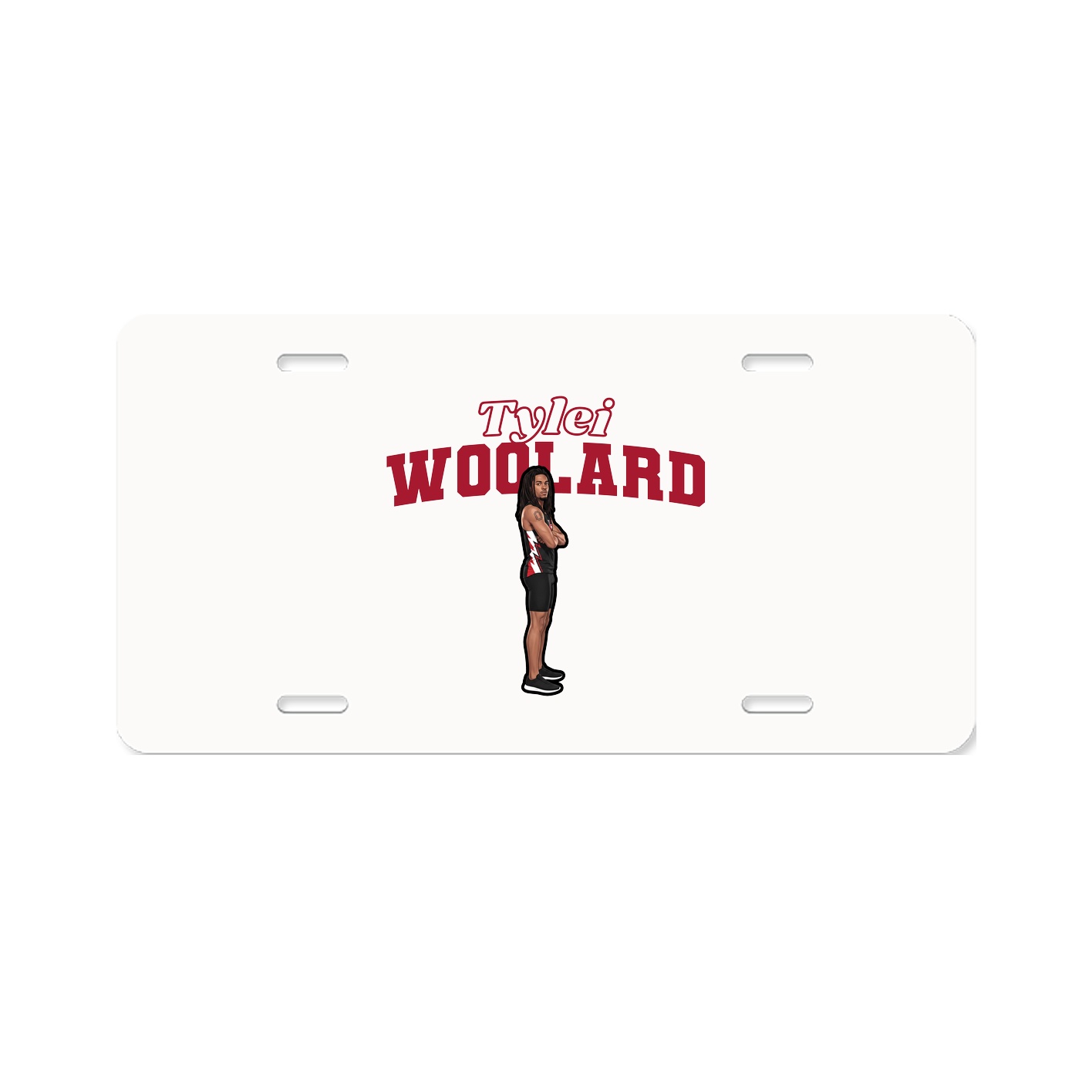 License Plate — Name Arch in Classic