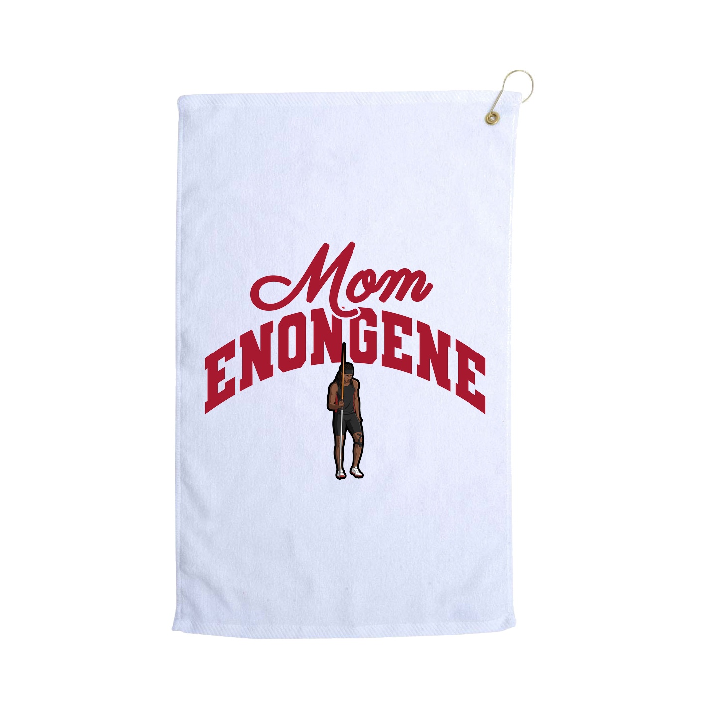 Golf Towel — Mothers Day Arch in White