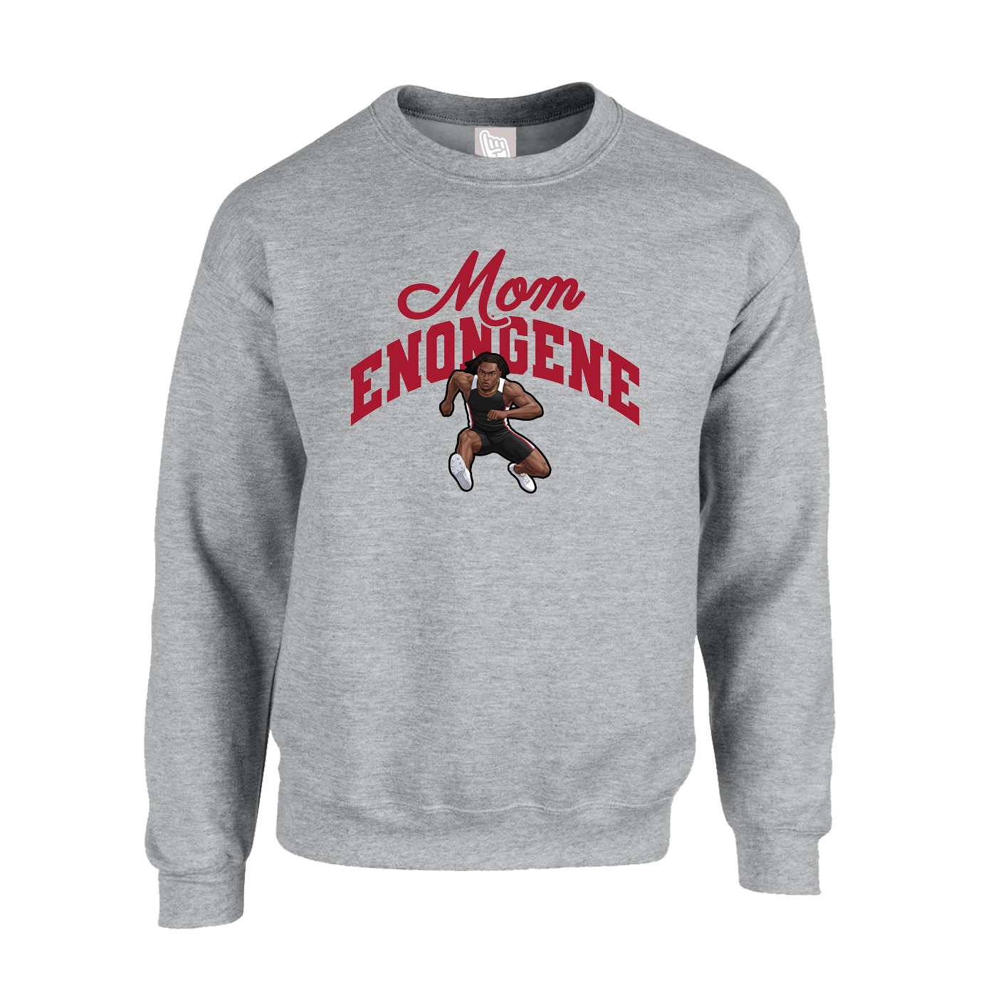 Fleece Crew — Mothers Day Arch in Grey