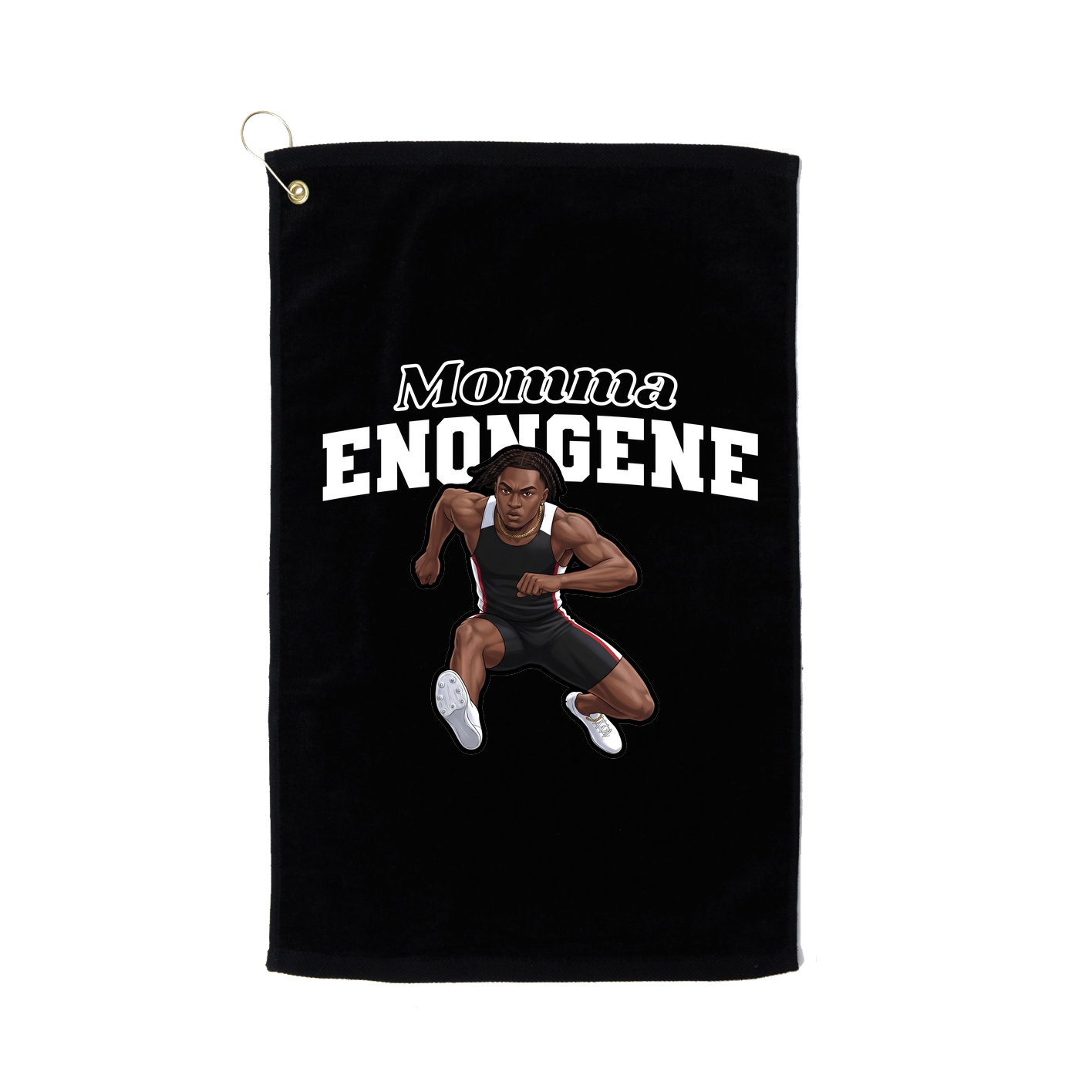 Golf Towel — Mothers Day Block in Black