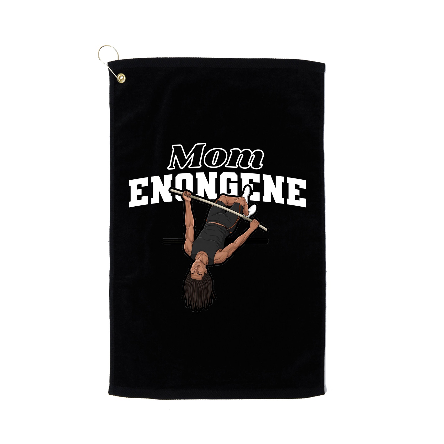Golf Towel — Mothers Day Block in Black