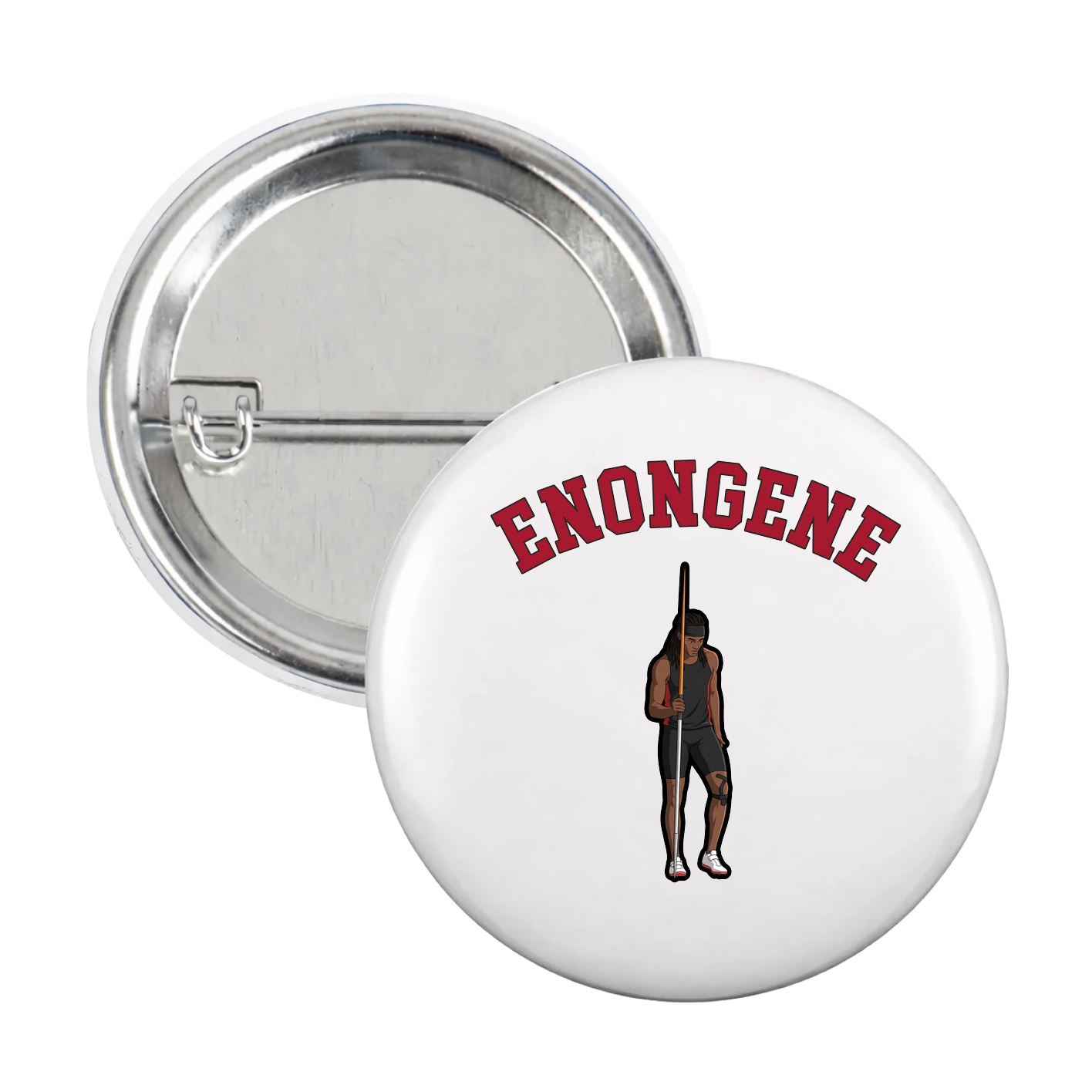 Game Day Button — Shirsey Arch in White