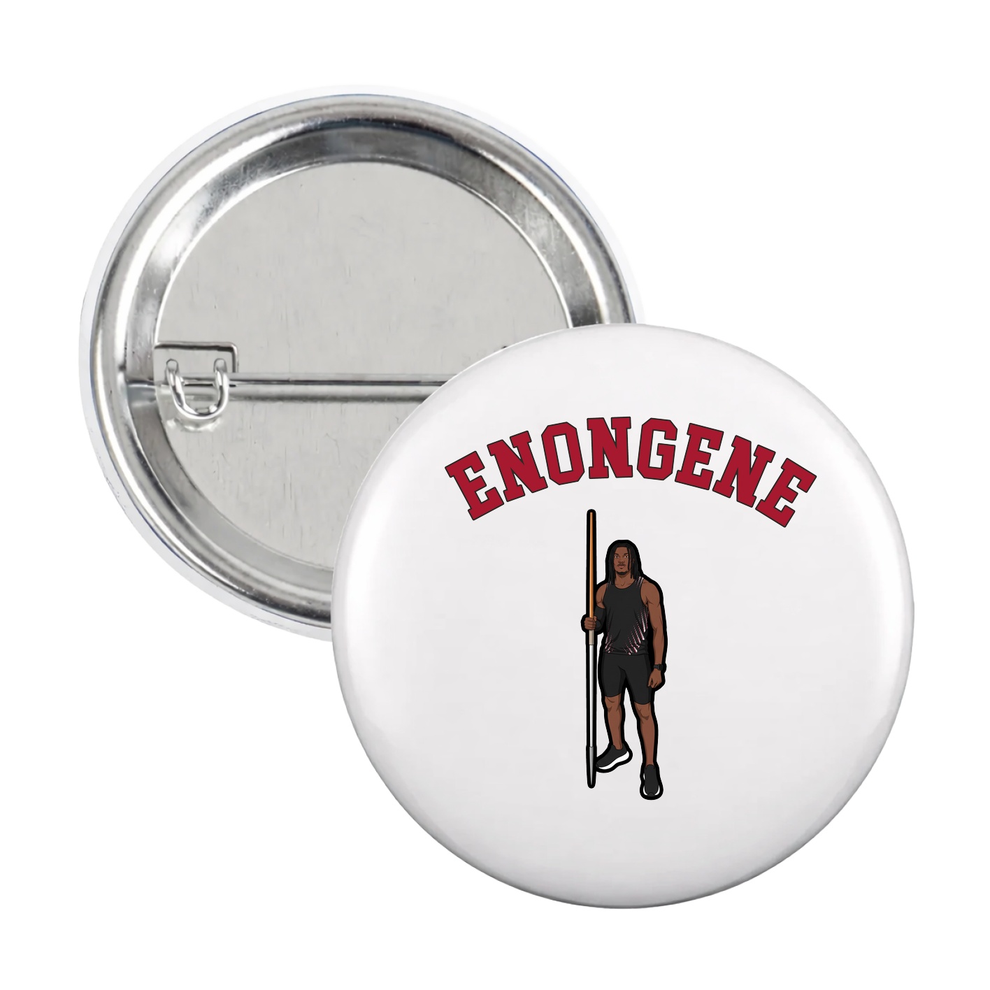 Game Day Button — Shirsey Arch in White