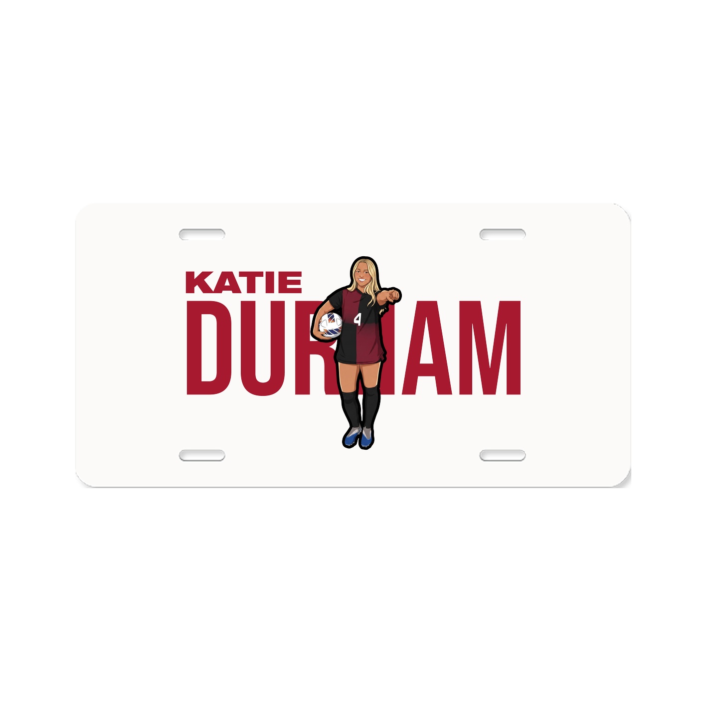 License Plate — Player Name in Classic