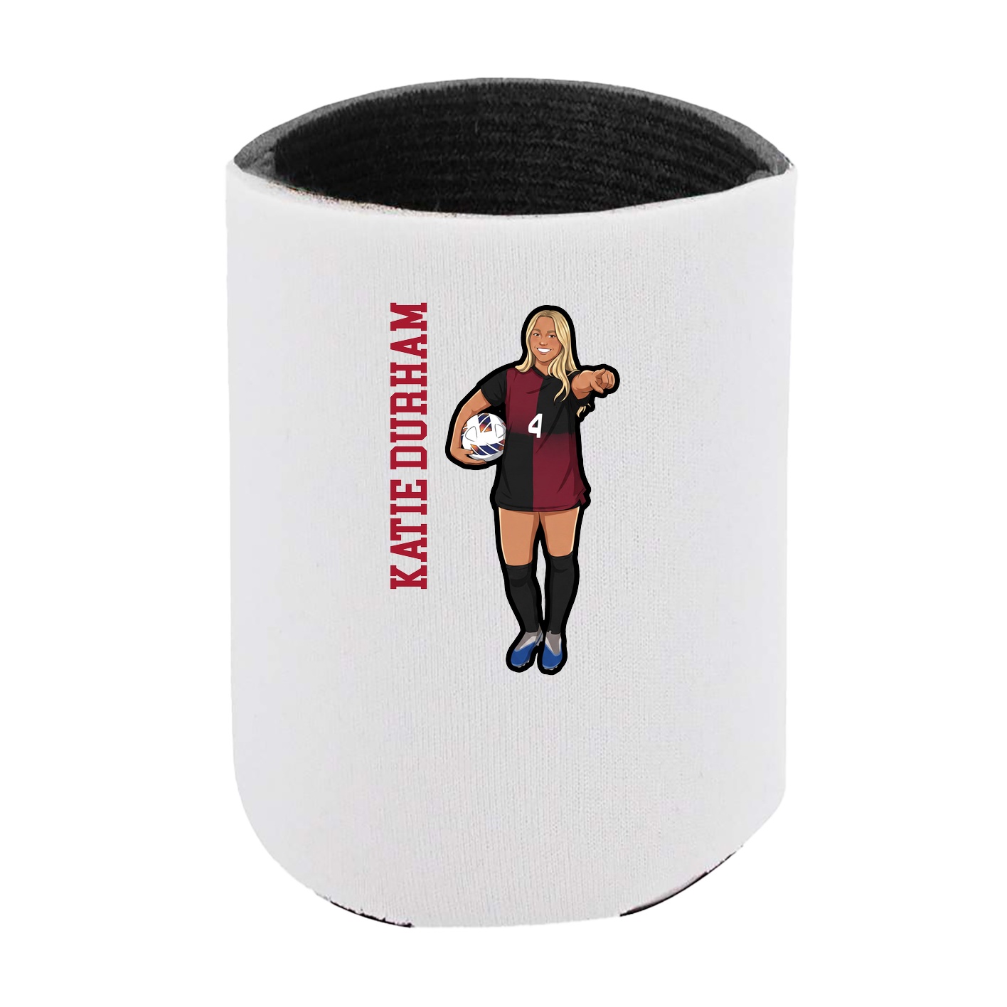 Can Holder — Name Vertical in White
