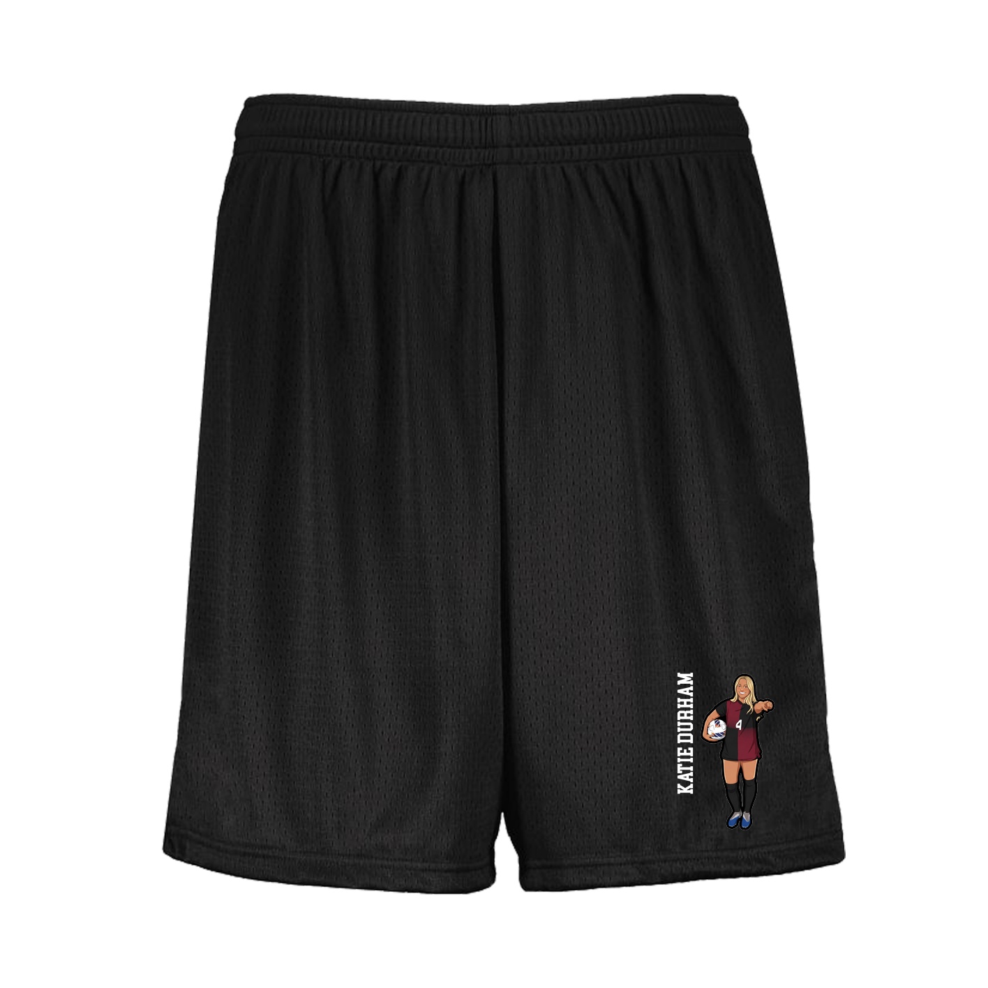Shorts — Name Vertical in Black