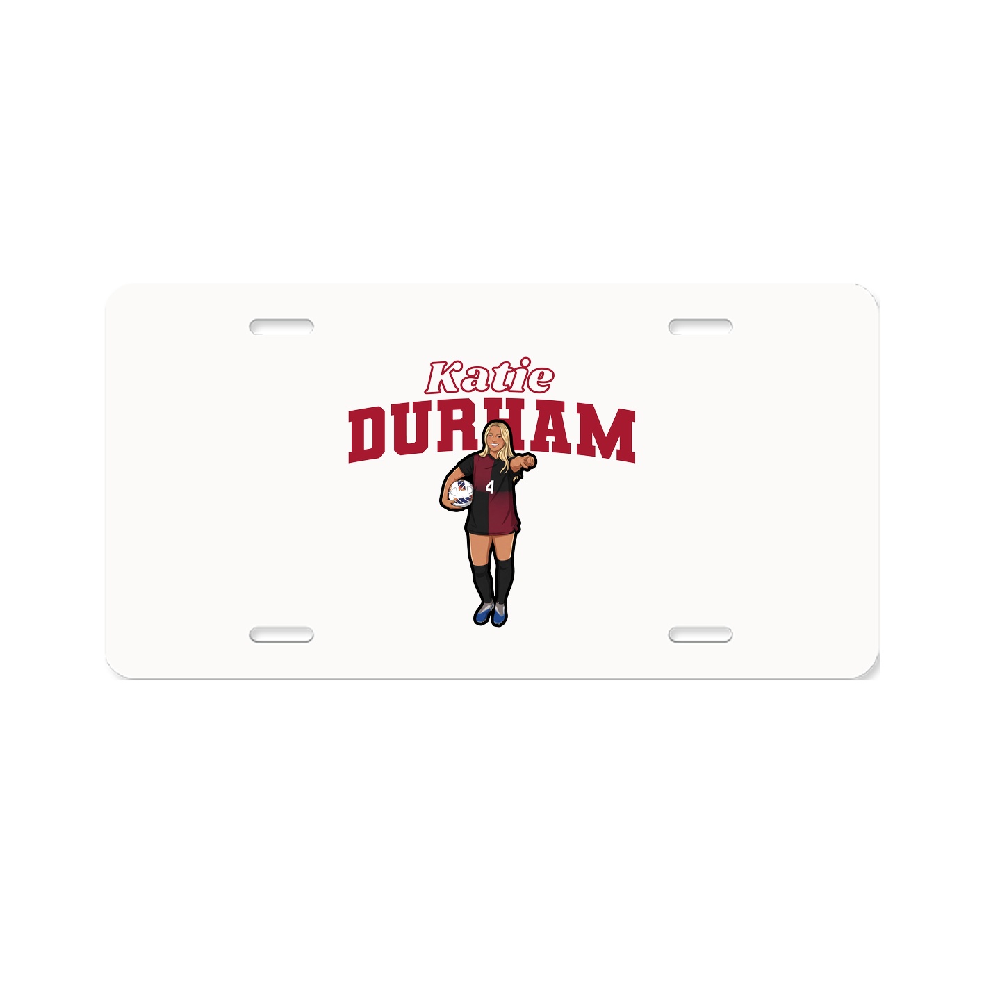 License Plate — Name Arch in Classic